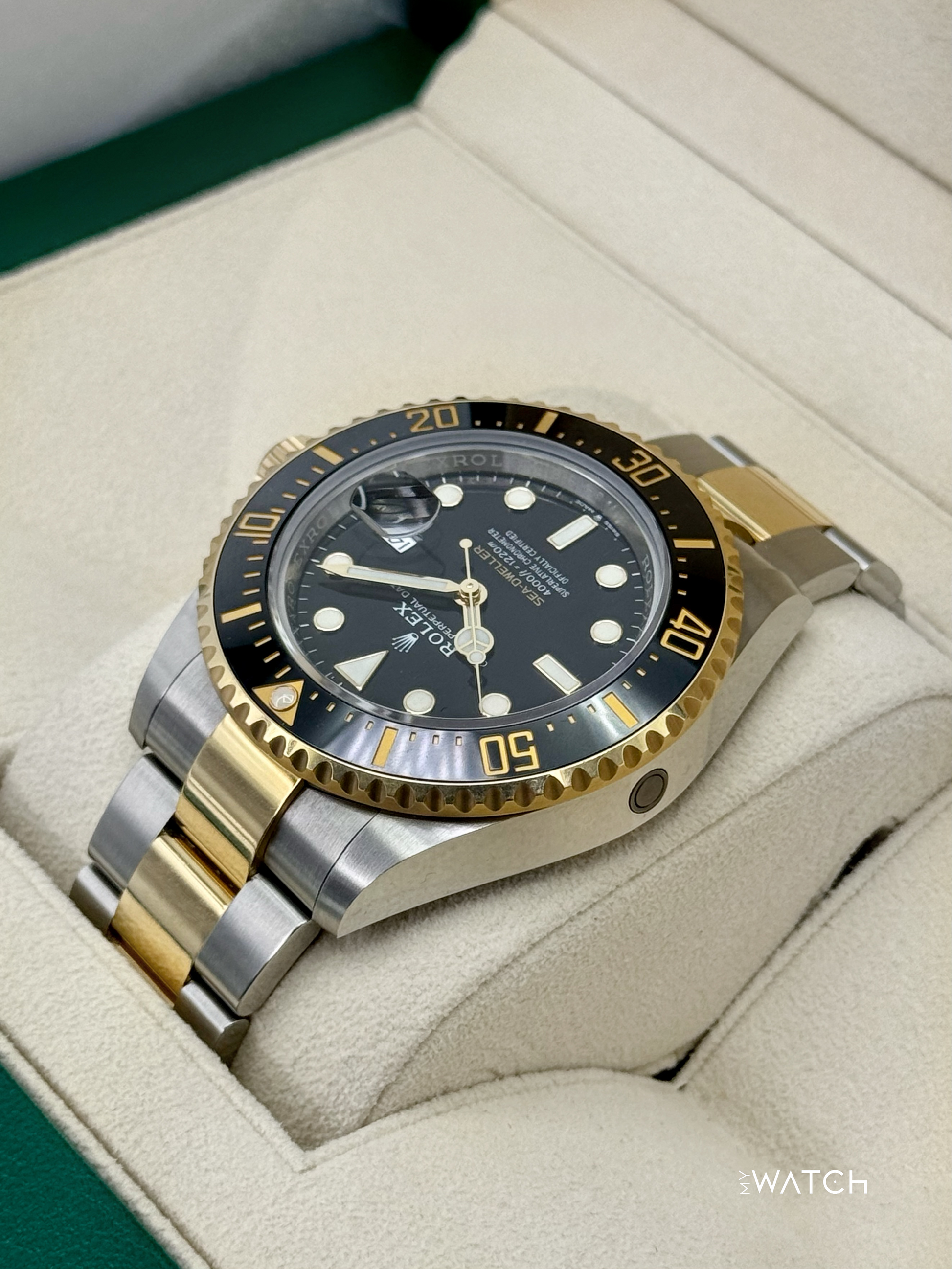 2022 Rolex Sea-Dweller 43mm 126603 Two-Tone Black Dial - MyWatchLLC
