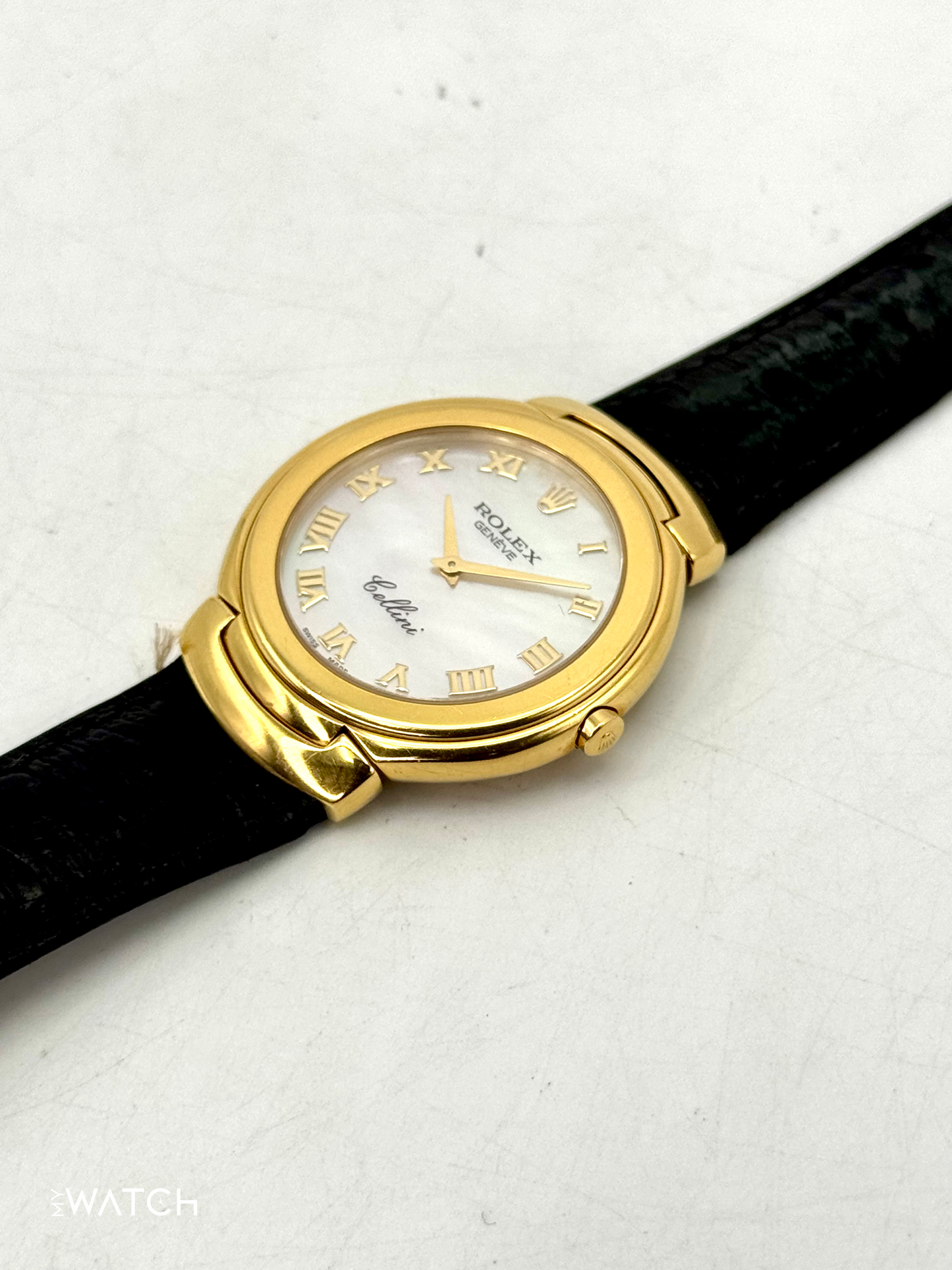 2006 Rolex Cellini 37mm 6623/8 18kt Yellow Gold Mother of Pearl Dial