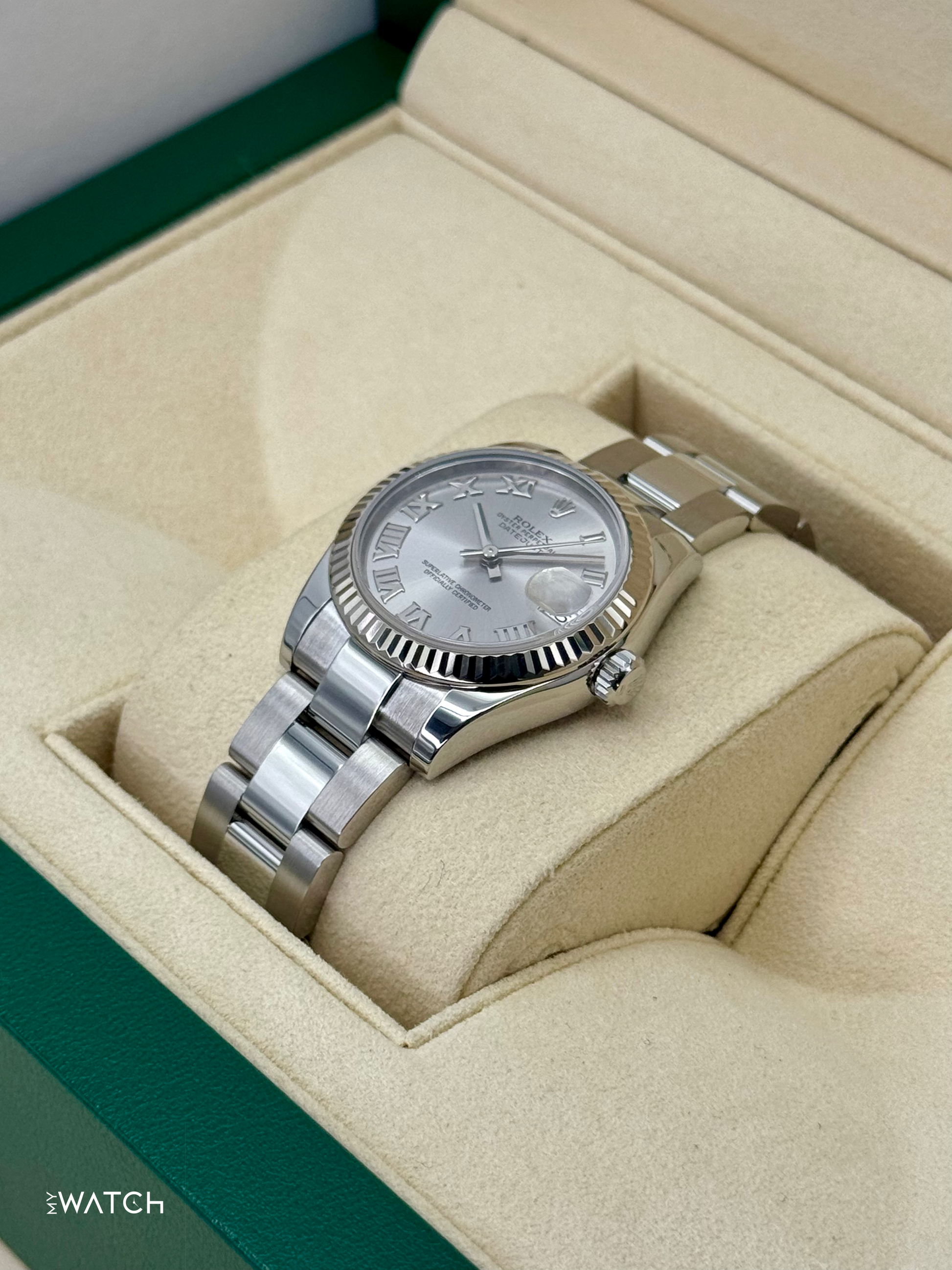 2015 Rolex Datejust 31mm 178274 Stainless Steel Oyster Silver Dial - MyWatchLLC