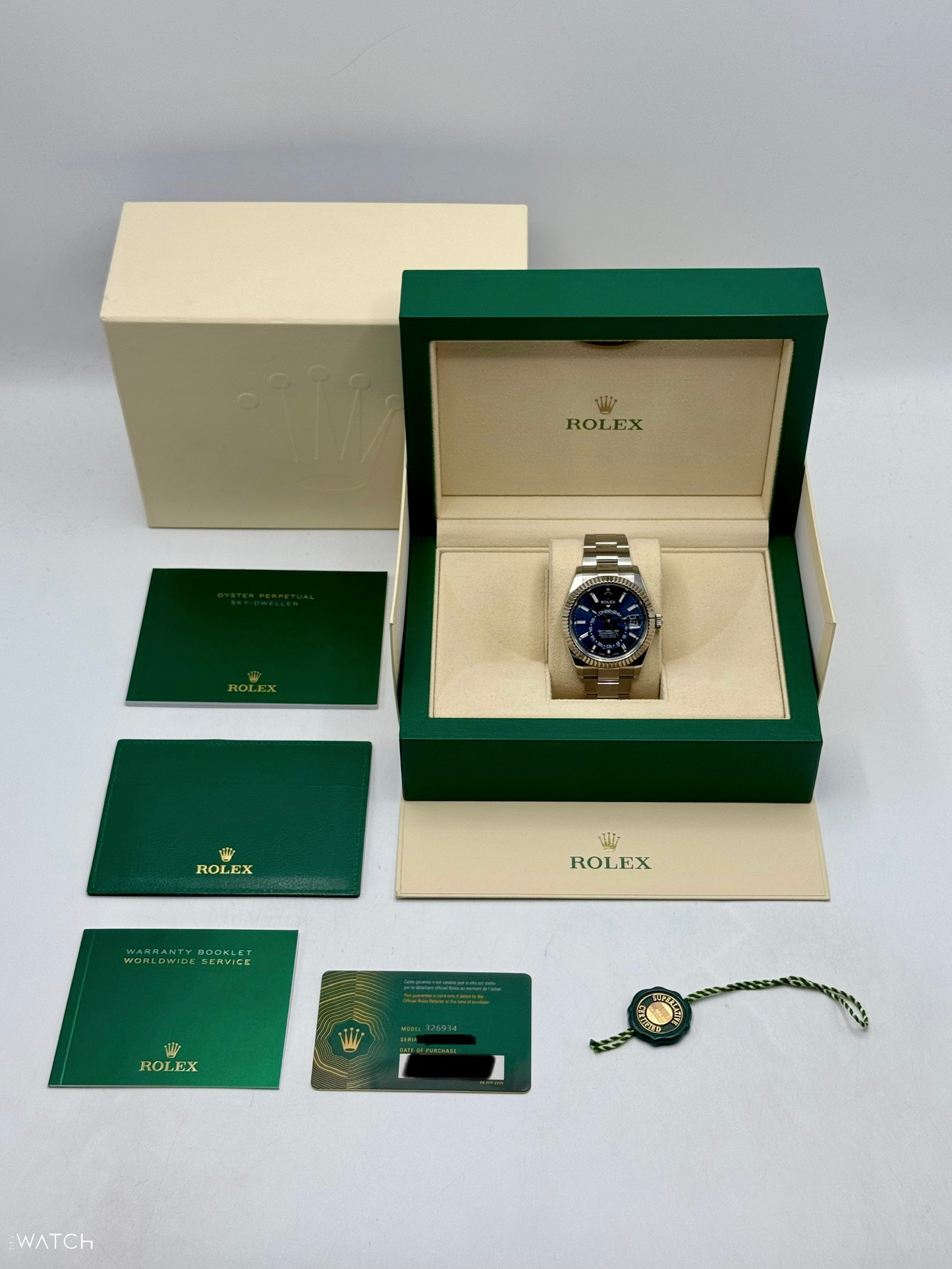 2023 Rolex Sky-Dweller 42mm 326934 Oyster Blue Dial - MyWatchLLC