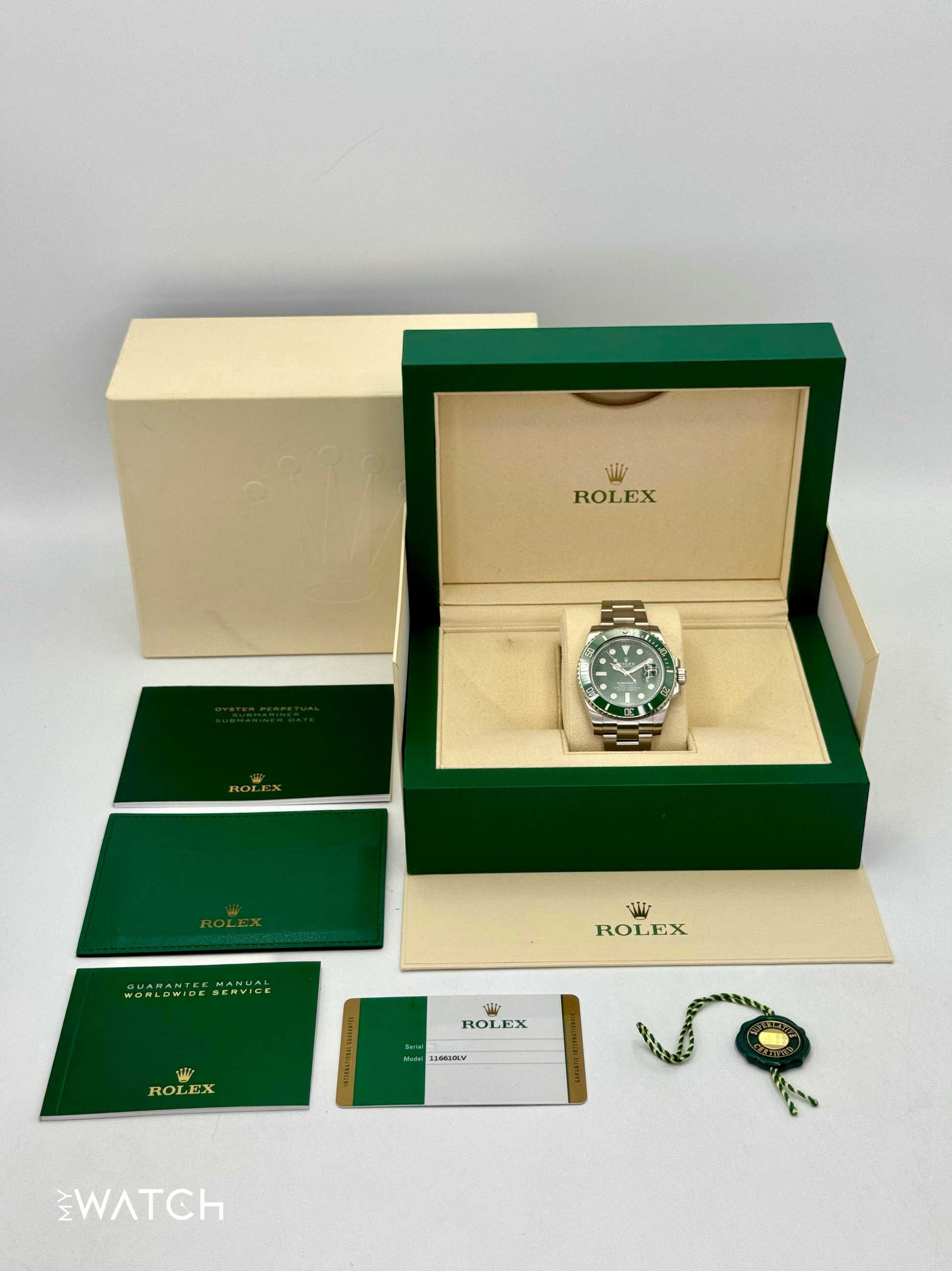 2018 Rolex Submariner “Hulk” 40mm 116610LV Green Dial - MyWatchLLC