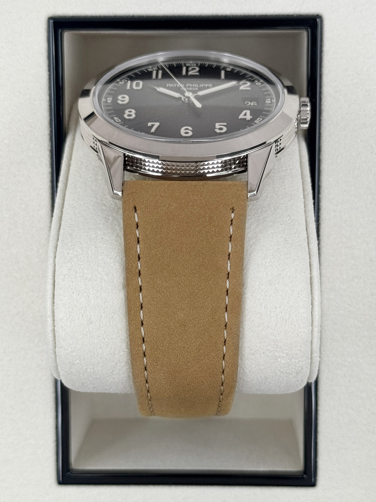 NEW 2026 Patek Philippe Calatrava 40mm 5226G White Gold Gray Dial - MyWatchLLC