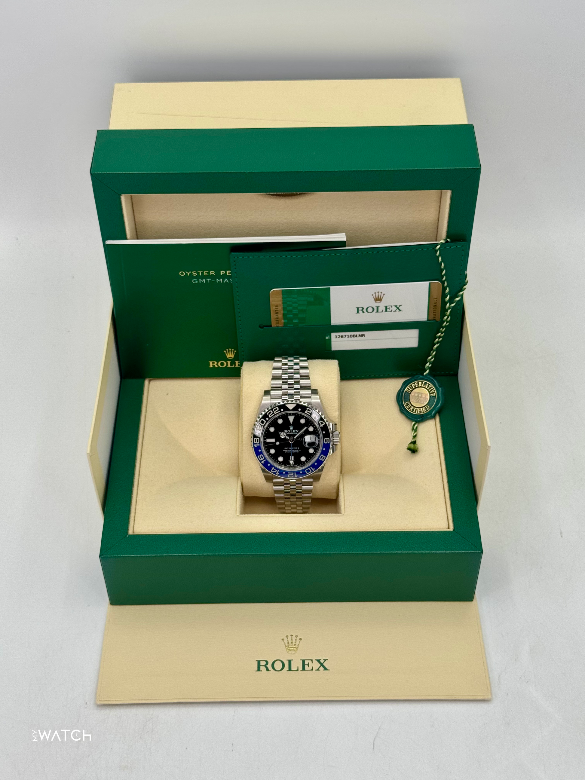 2019 Rolex GMT-Master II "Batgirl" 40mm 126710BLNR Jubilee - MyWatchLLC
