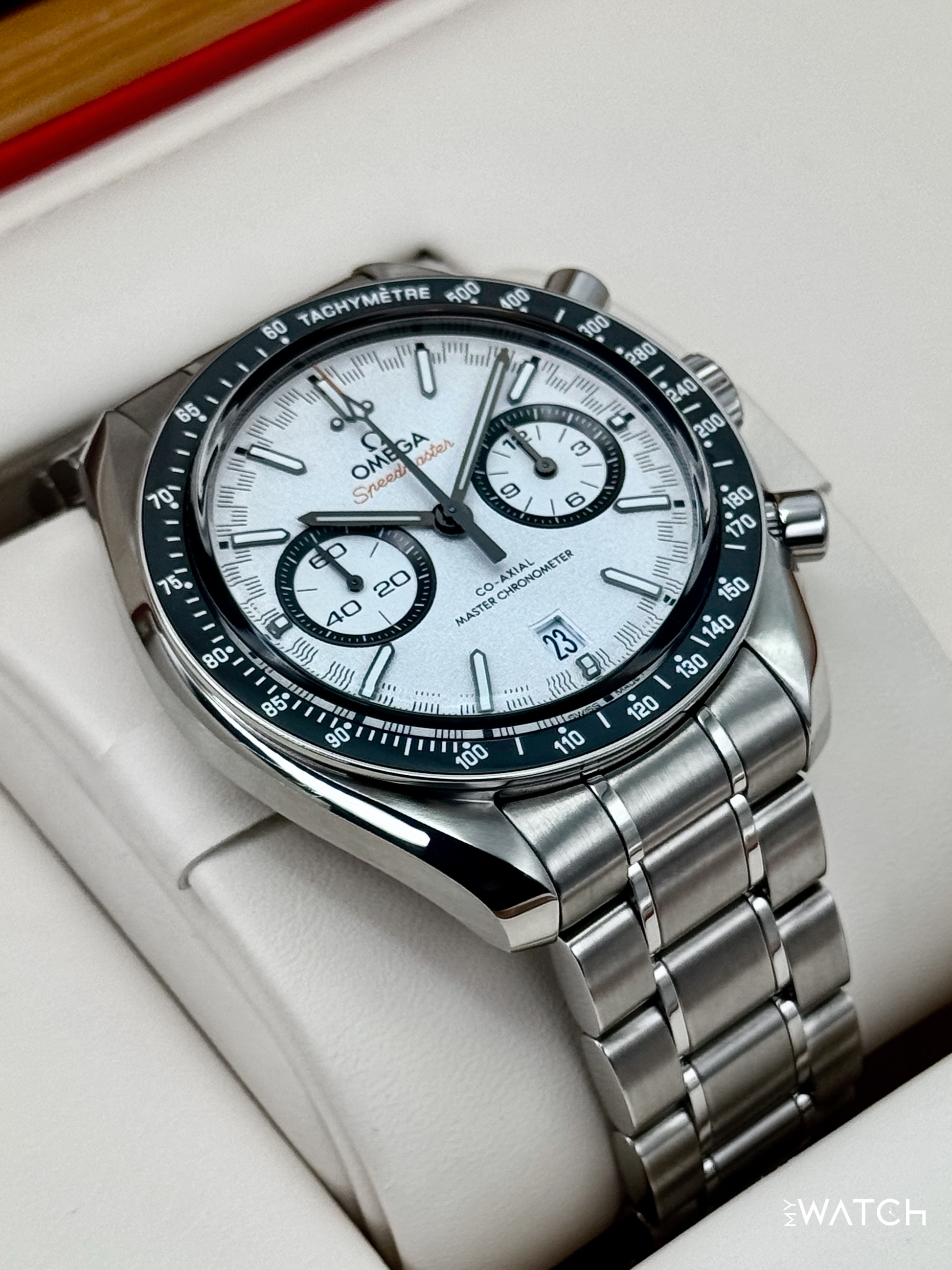 2019 Omega Speeedmaster Racing 44.2mm 329.30.44.51.04.001 White Dial - MyWatchLLC