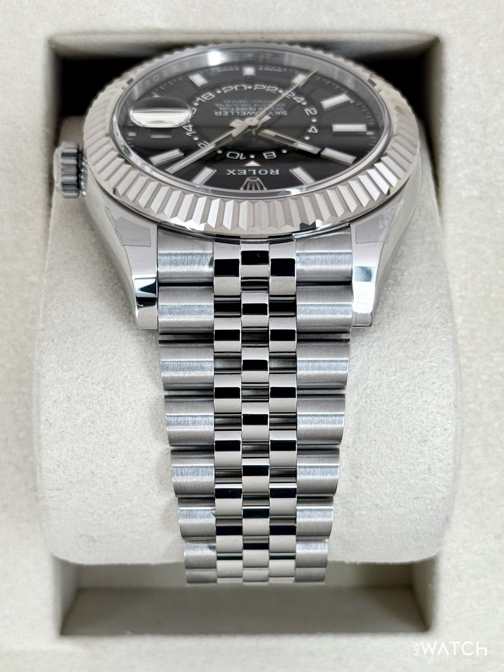NEW 2025 Rolex Sky-Dweller 42mm 336934 Jubilee Black Dial (STICKERED) - MyWatchLLC