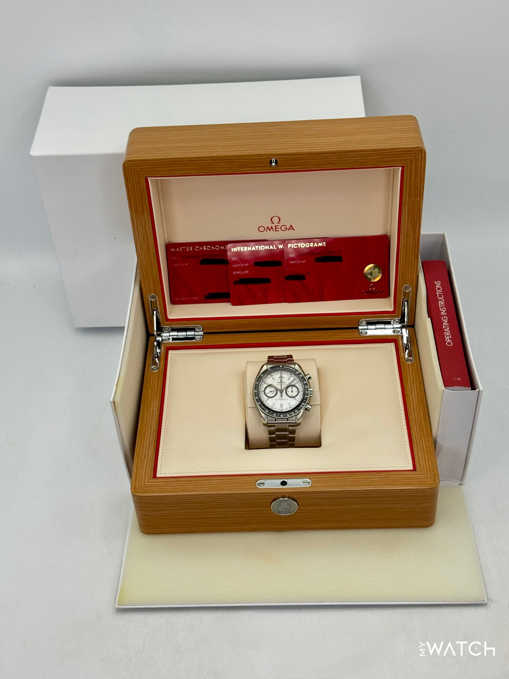 2019 Omega Speeedmaster Racing 44.2mm 329.30.44.51.04.001 White Dial - MyWatchLLC