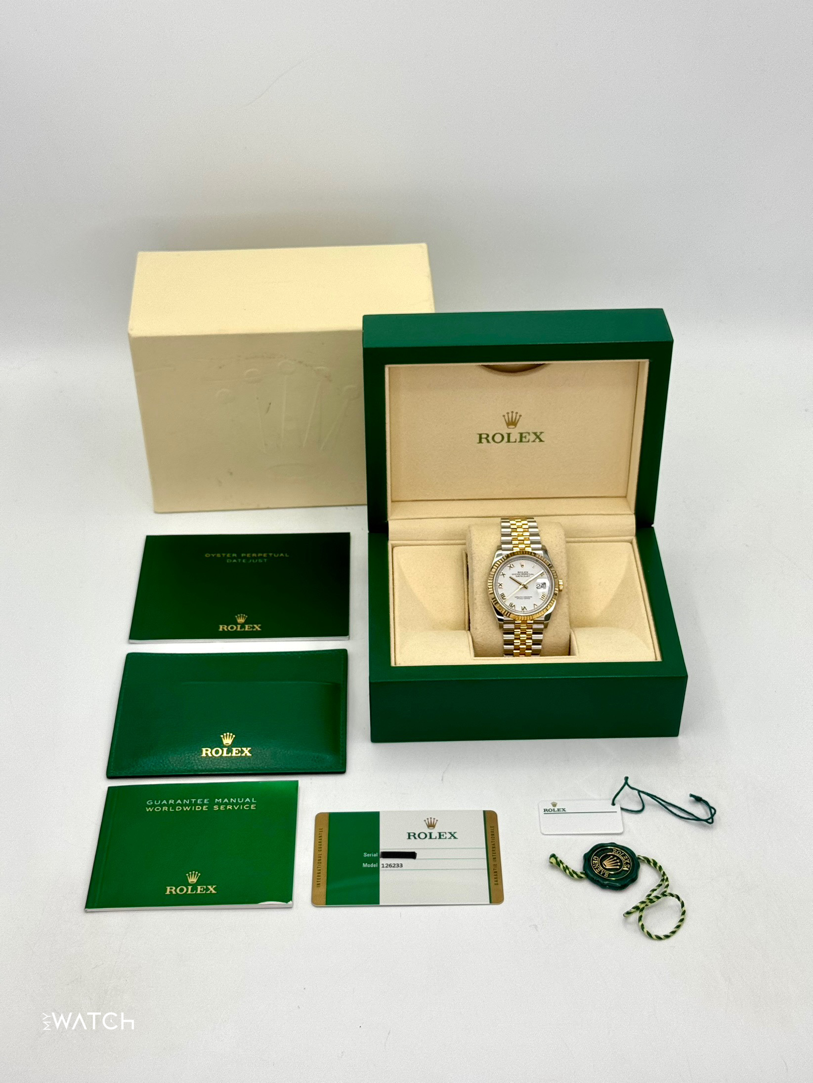 2018 Rolex Datejust 36mm 126233 Two-Tone Jubilee White Dial - MyWatchLLC