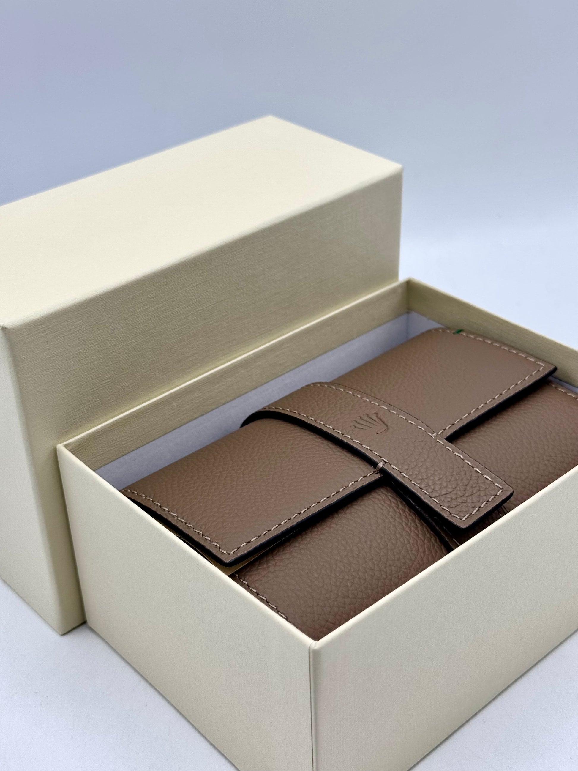 Rolex Leather Two Watch Roll Travel Case - MyWatchLLC