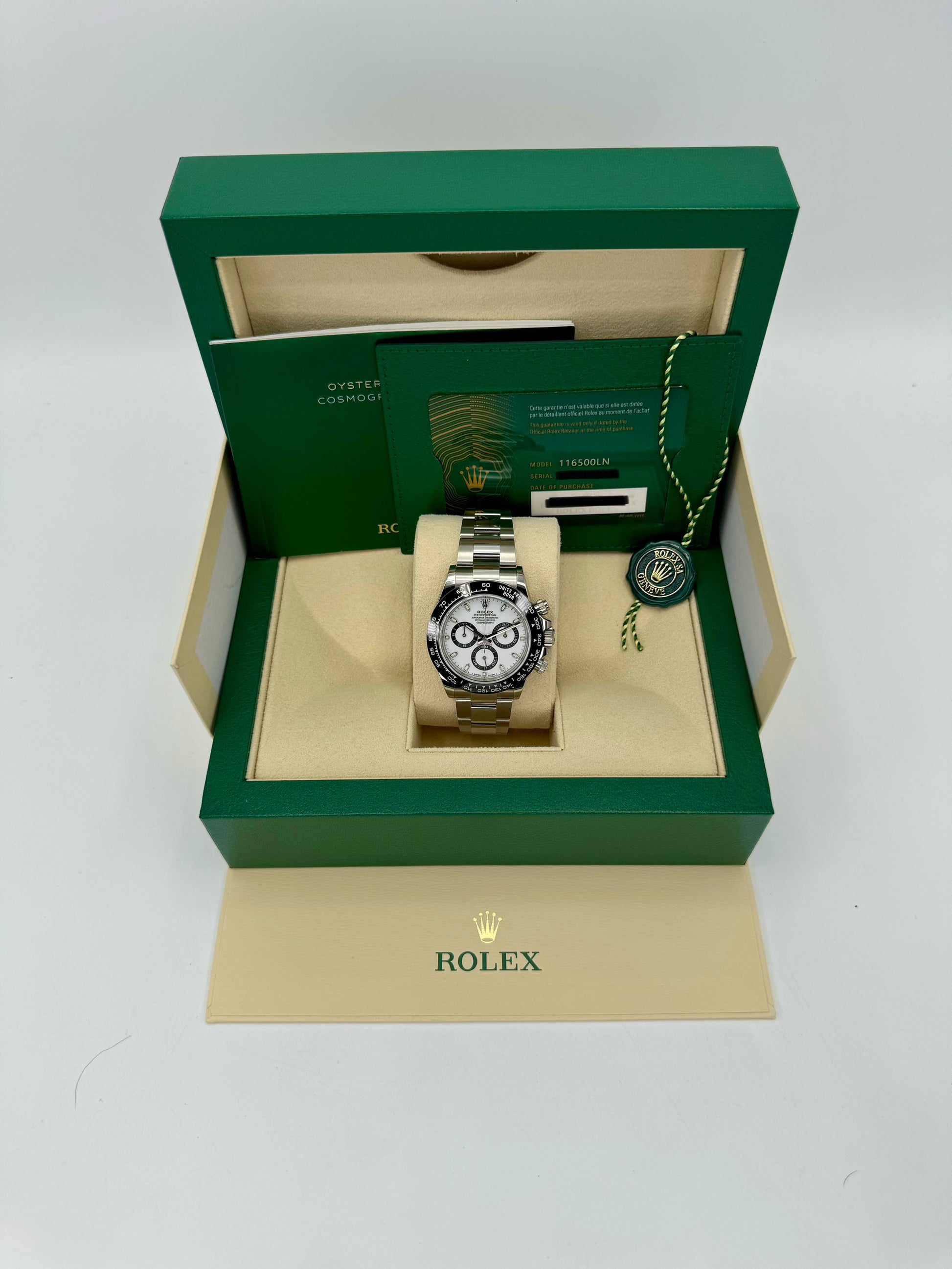 NEW 2022 Rolex Daytona 40mm 116500LN Stainless Steel Panda Dial - MyWatchLLC