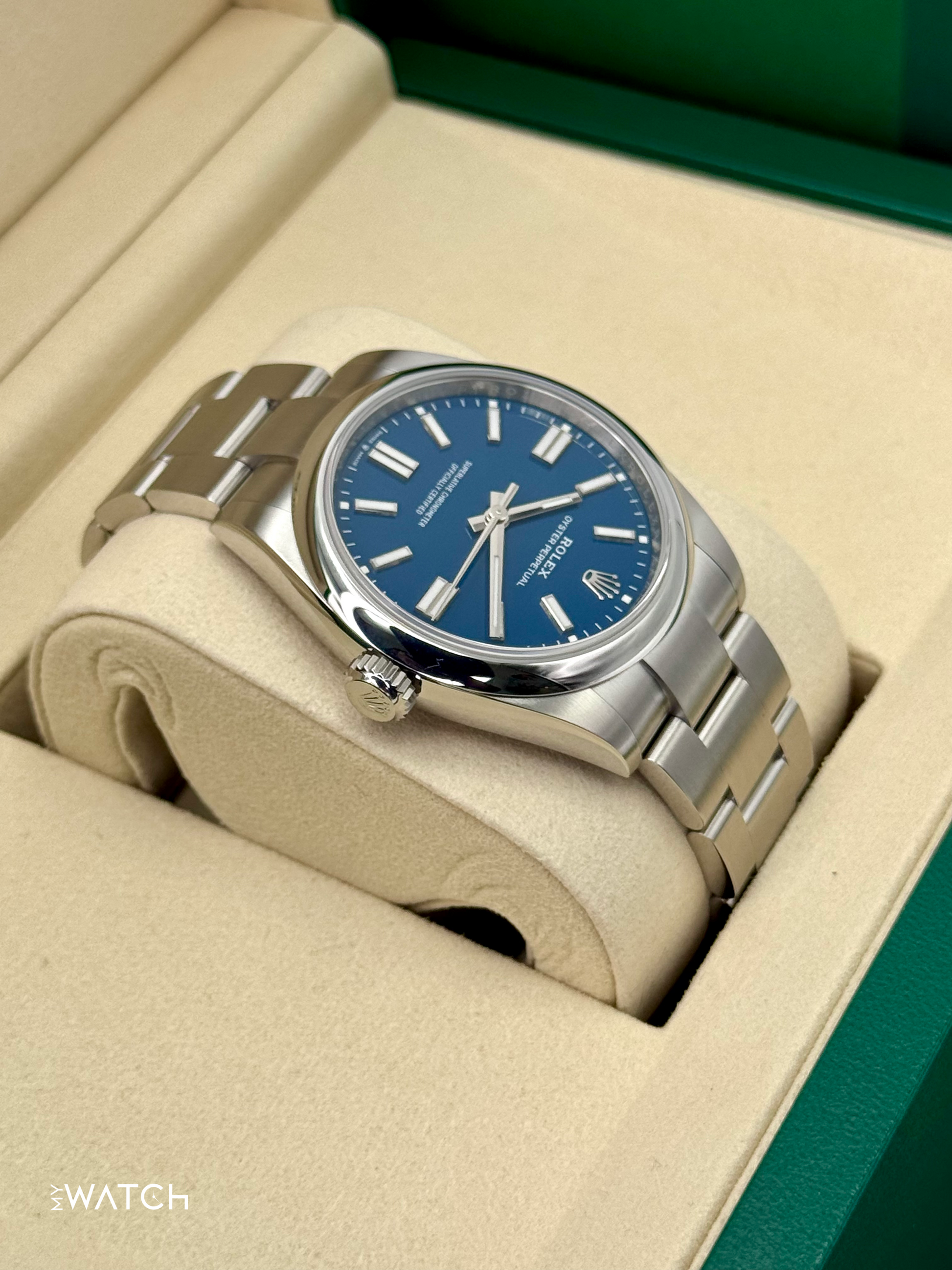 NEW 2025 Rolex Oyster Perpetual 41mm 134300 Med Blue Dial - MyWatchLLC