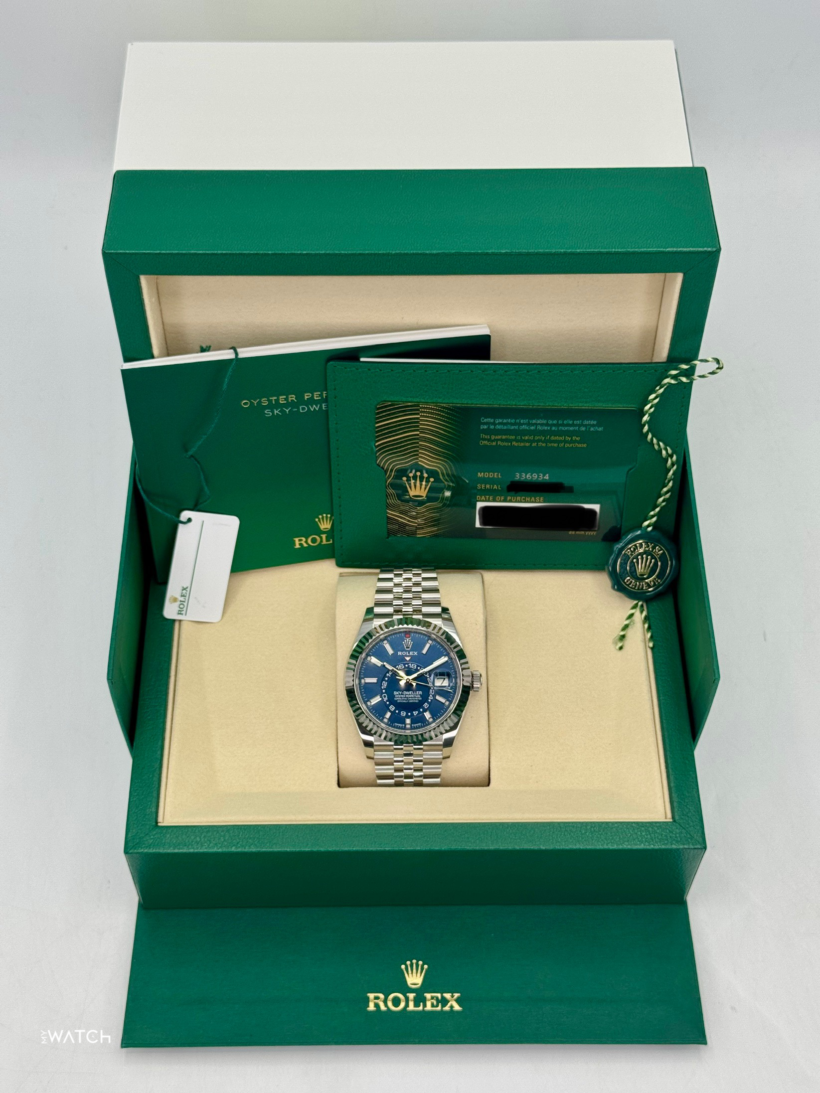 NEW 2025 Rolex Sky-Dweller 42mm 336934 Jubilee Blue Dial - MyWatchLLC