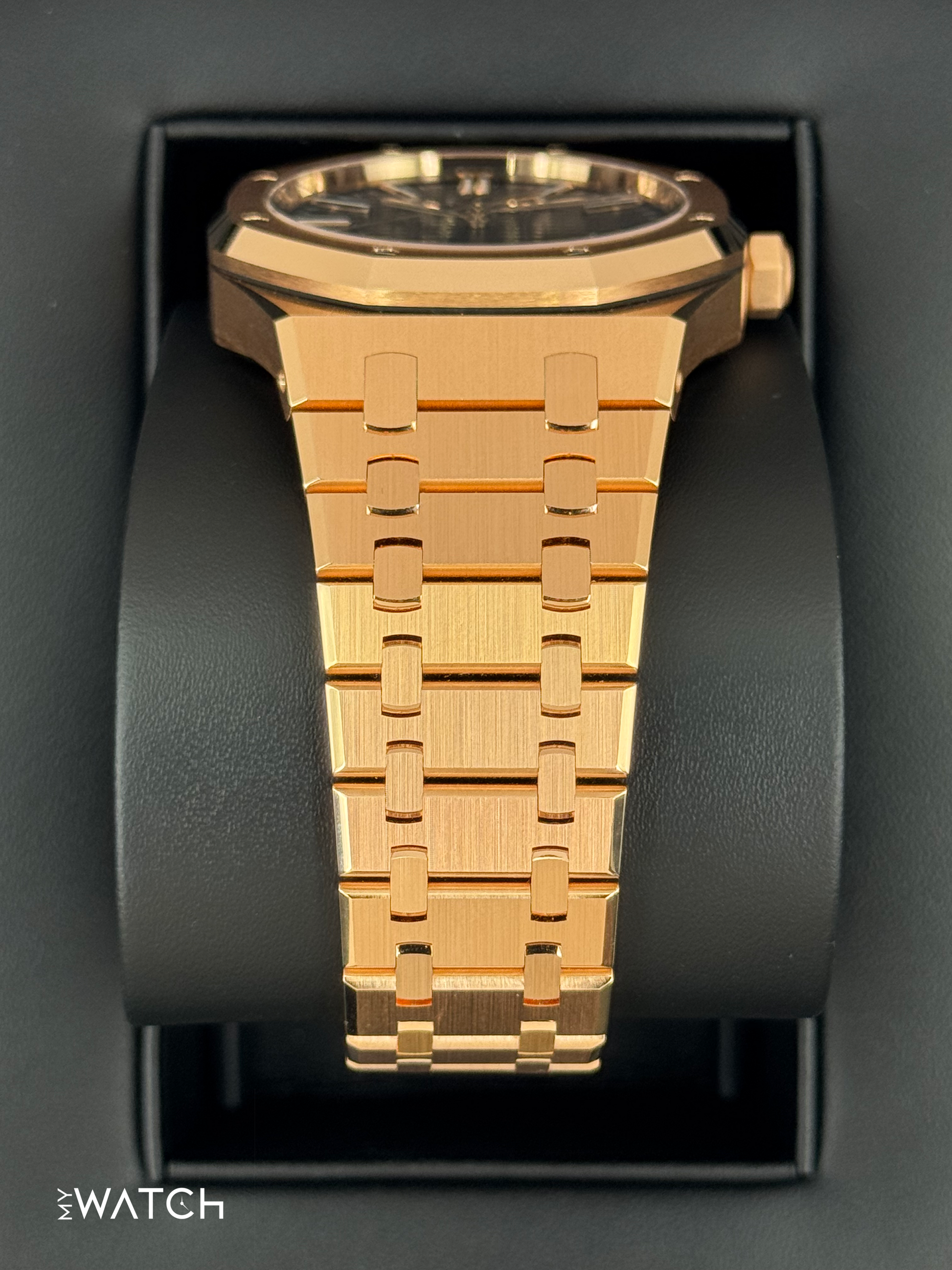 NEW 2025 Audemars Piguet Royal Oak 41mm 15510OR Rose Gold Blue Dial - MyWatchLLC