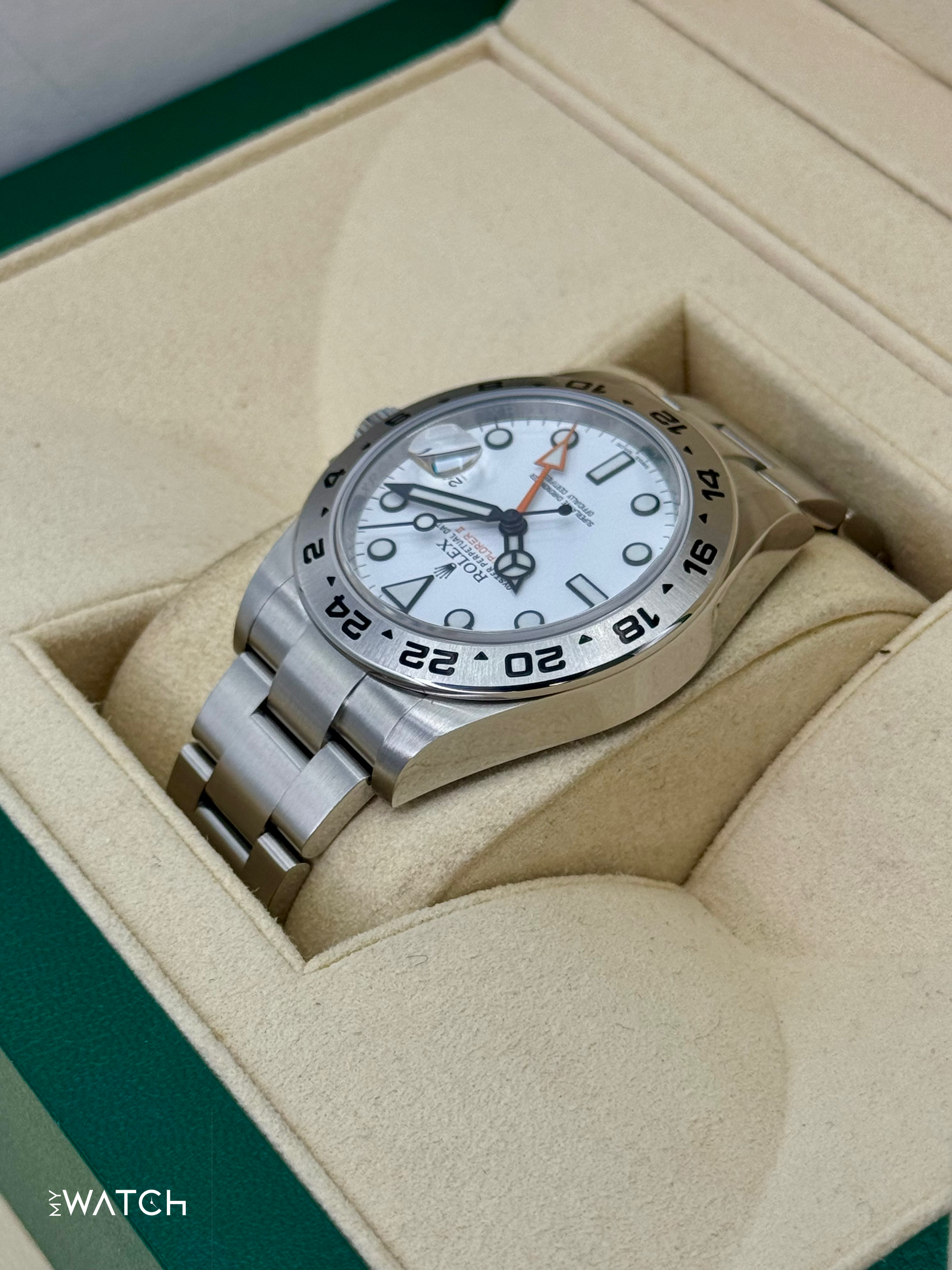 2016 Rolex Explorer II 42mm 216570 Polar White Dial - MyWatchLLC