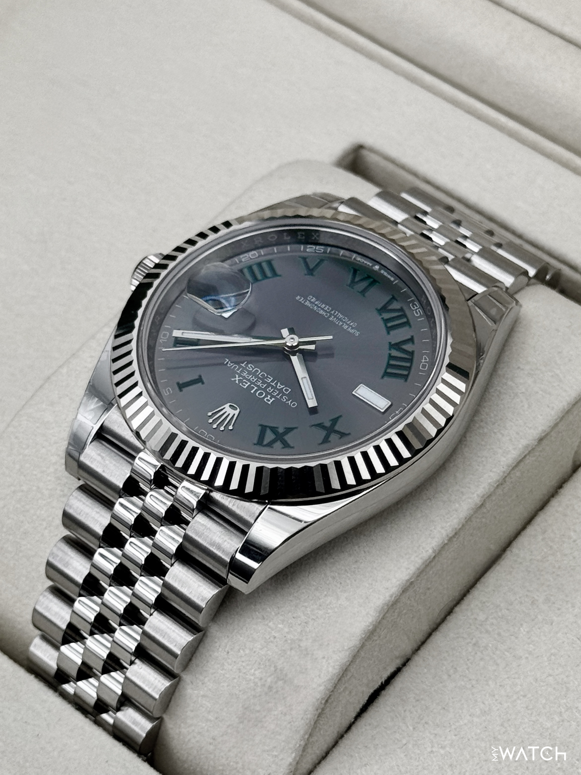 NEW 2025 Rolex Datejust 41mm 126334 Jubilee Wimbledon Dial (STICKERED) - MyWatchLLC