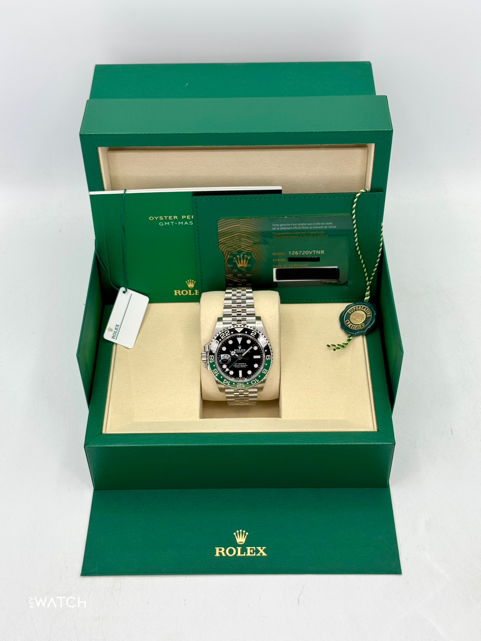NEW 2025 Rolex GMT-Master II "Sprite" 40mm 126720VTNR Jubilee - MyWatchLLC