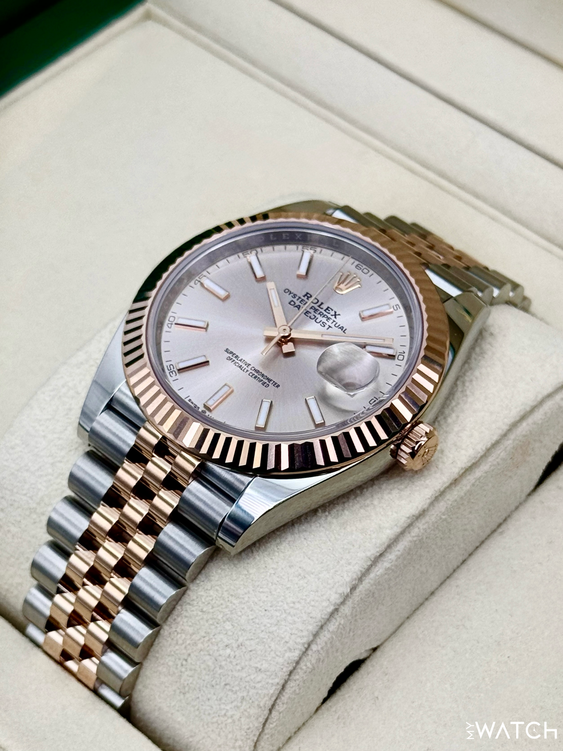 NEW 2025 Rolex Datejust 41mm 126331 Two-Tone Jubilee Sundust Dial - MyWatchLLC