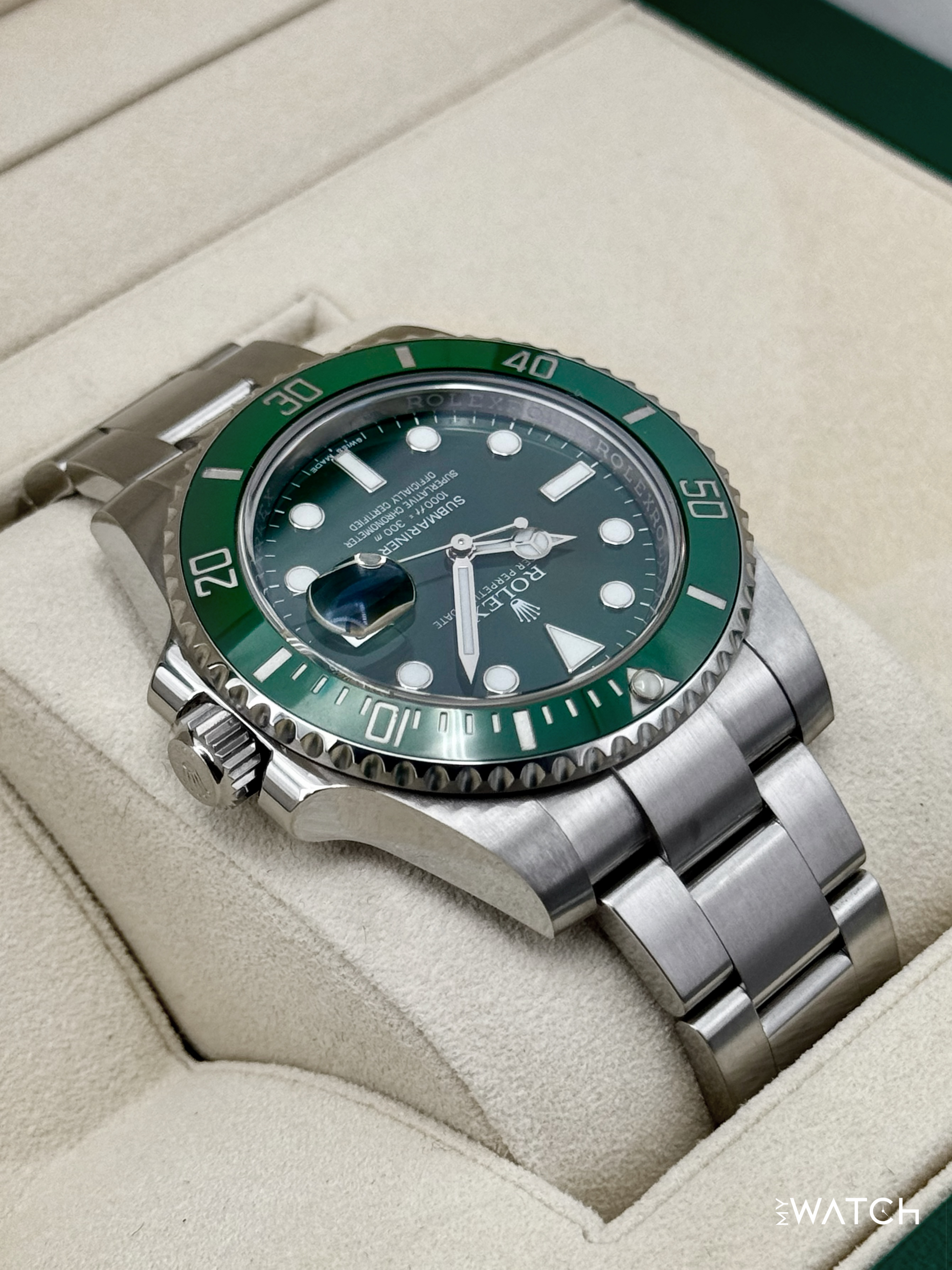2016 Rolex Submariner “Hulk” 40mm 116610LV Green Dial - MyWatchLLC