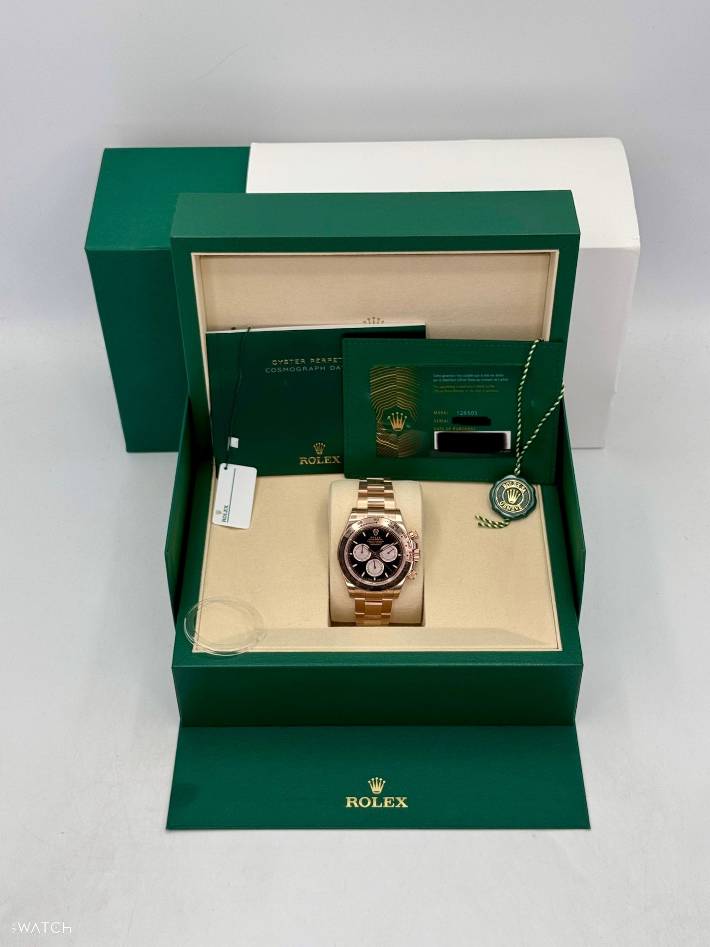 NEW 2025 Rolex Daytona 40mm 126505 Rose Gold Black Dial (STICKERED)