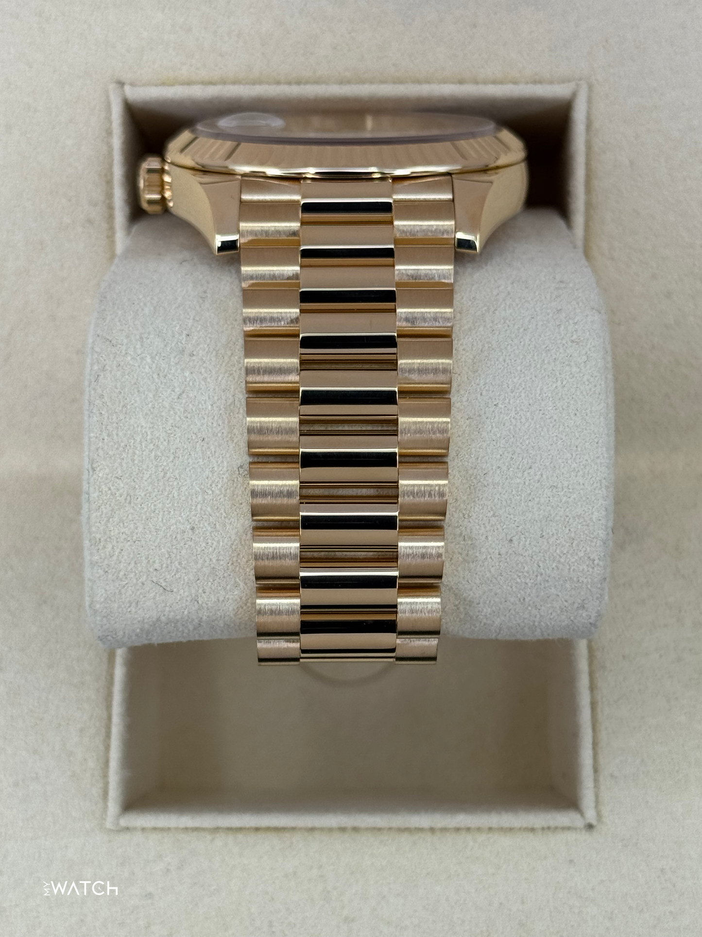 2020 Rolex Day-Date 40mm 228238 Champagne Stick Dial