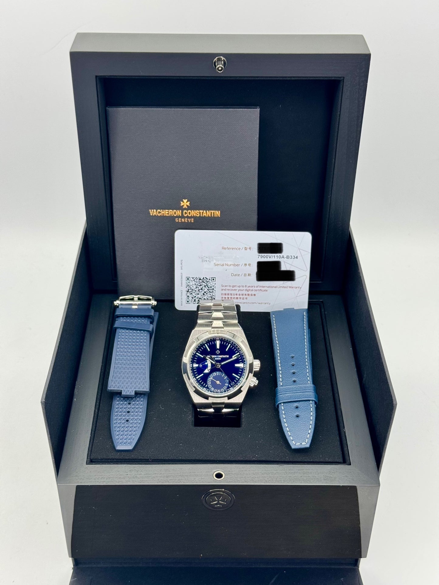 2023 Vacheron Constantin Overseas Dual Time 41mm 7900V Blue Dial - MyWatchLLC