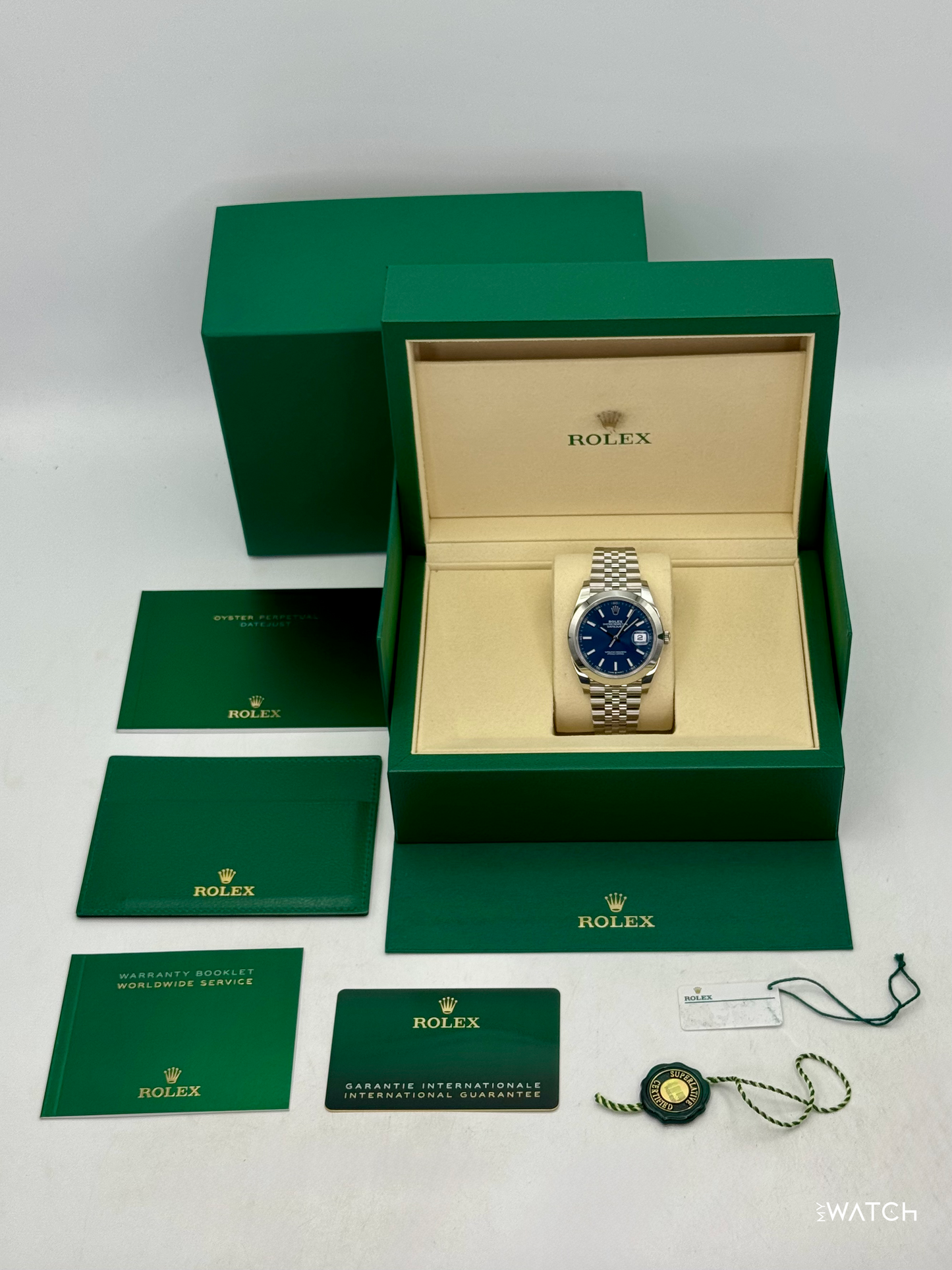NEW 2026 Rolex Datejust 41mm 126300 Stainless Steel Jubilee Blue Dial - MyWatchLLC