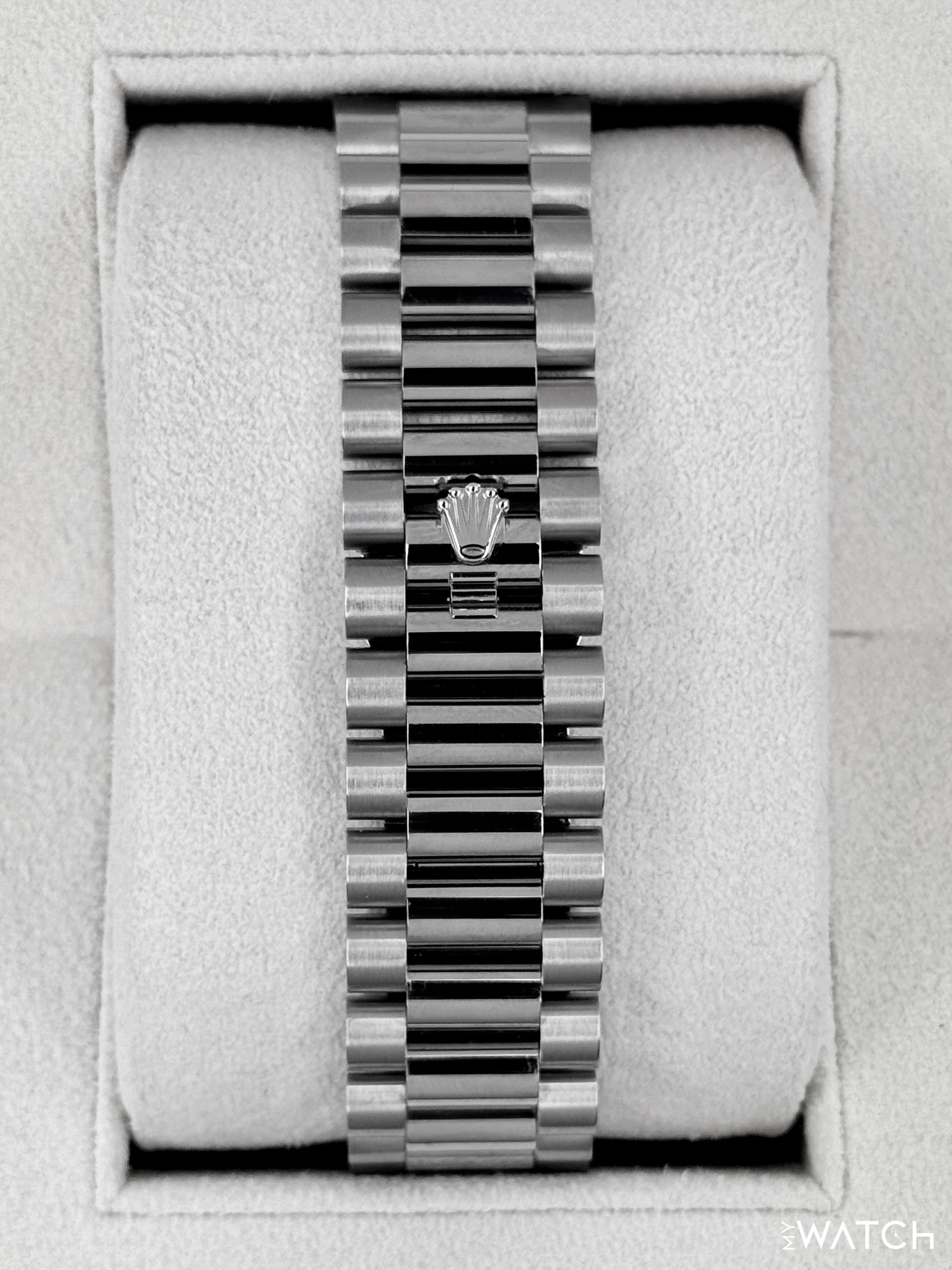 2025 Rolex Day-Date 40mm 228239 Presidential White Gold Meteorite Diamond Dial - MyWatchLLC