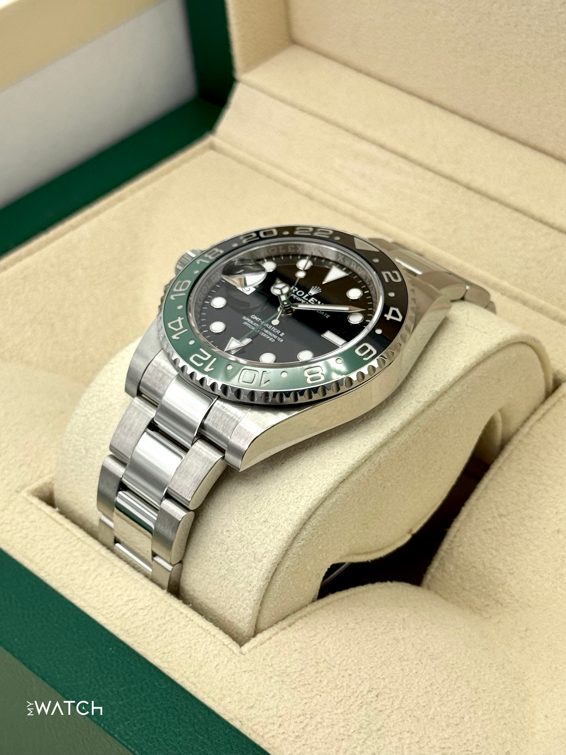 2025 Rolex GMT-Master II "Sprite" 40mm 126720VTNR Oyster - MyWatchLLC
