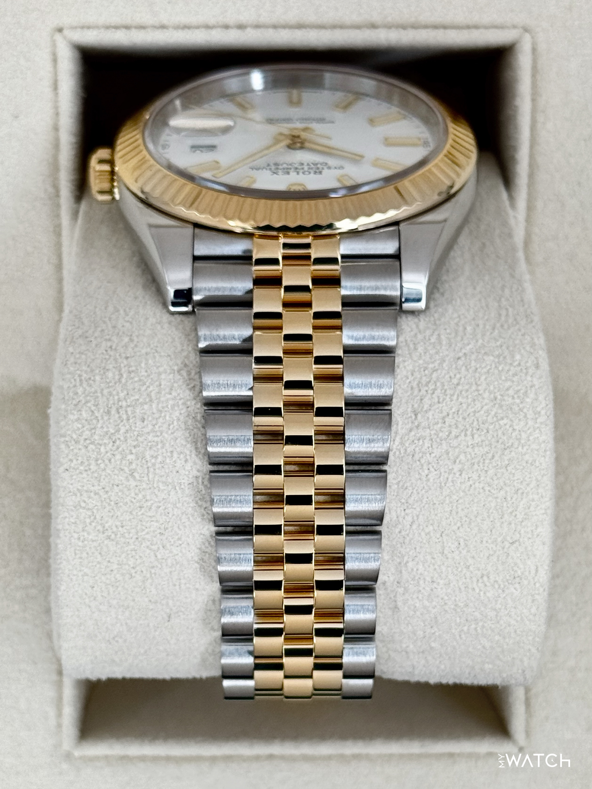 2022 Rolex Datejust 41mm 126333 Two-Tone Jubilee White Dial - MyWatchLLC