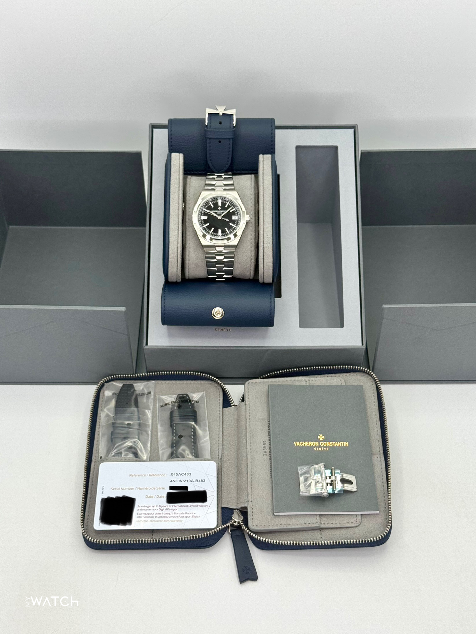 NEW 2025 Vacheron Constantin Overseas 41mm 4520V Stainless Steel Black Dial - MyWatchLLC