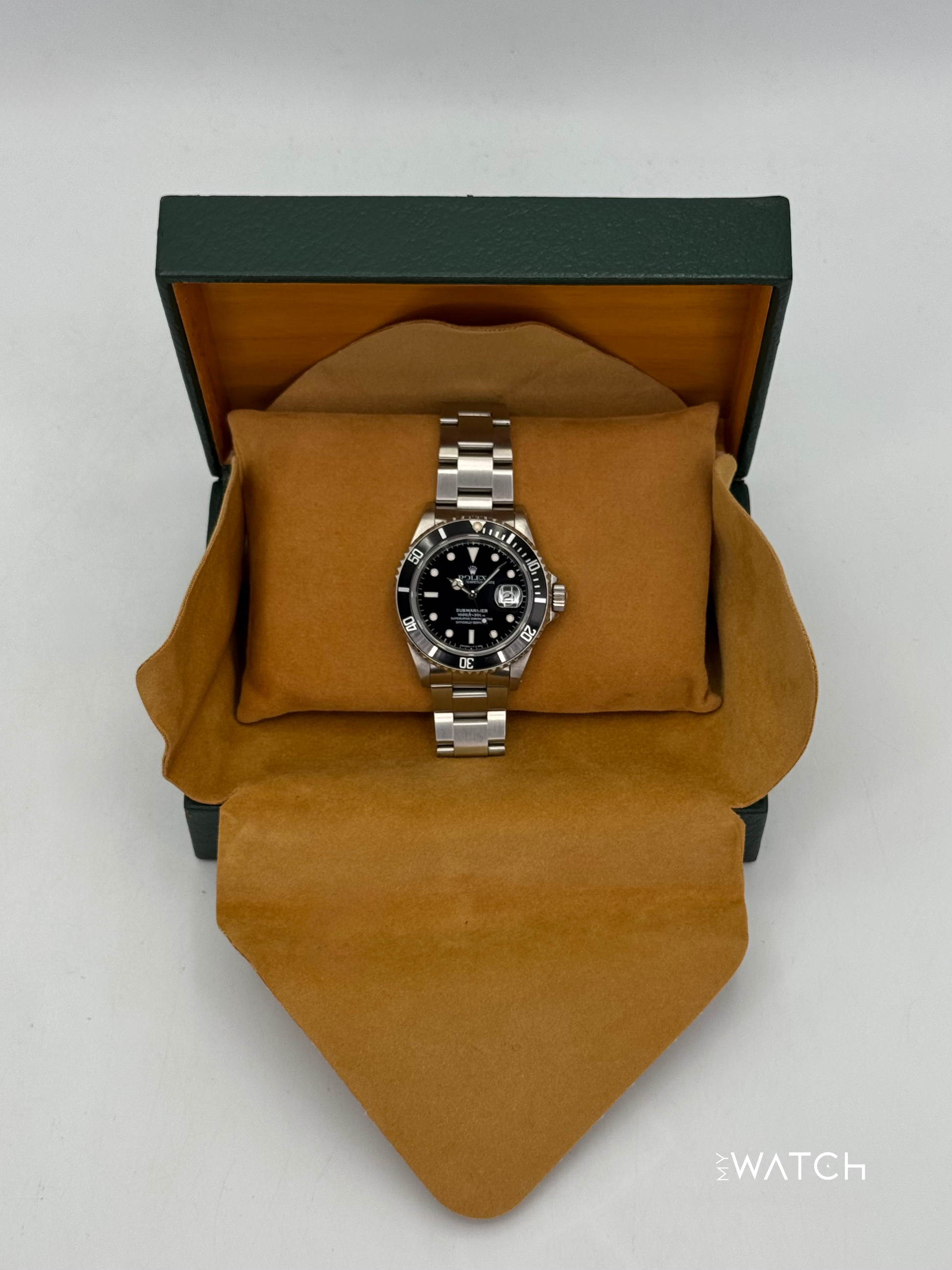 1993 Rolex Submariner 40mm 16610 Stainless Steel Black Dial - MyWatchLLC