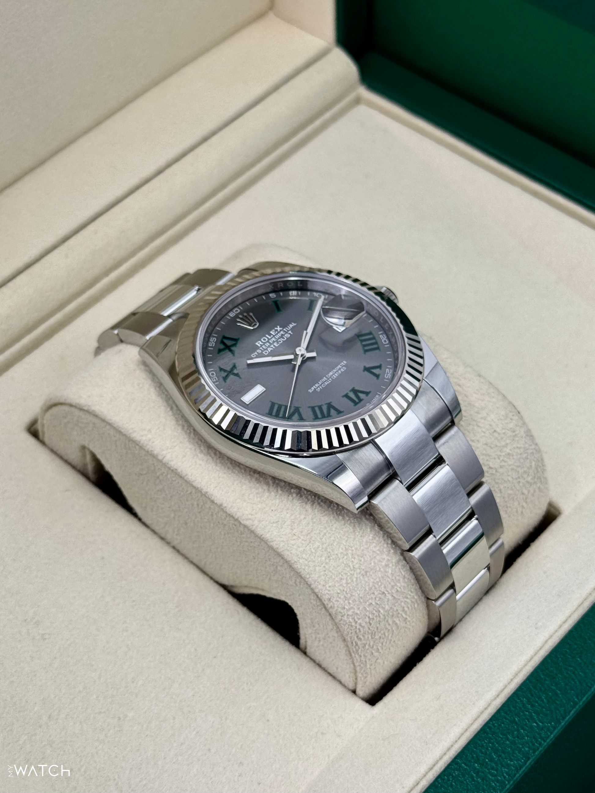NEW 2025 Rolex Datejust 41mm 126334 Oyster Wimbledon Dial - MyWatchLLC