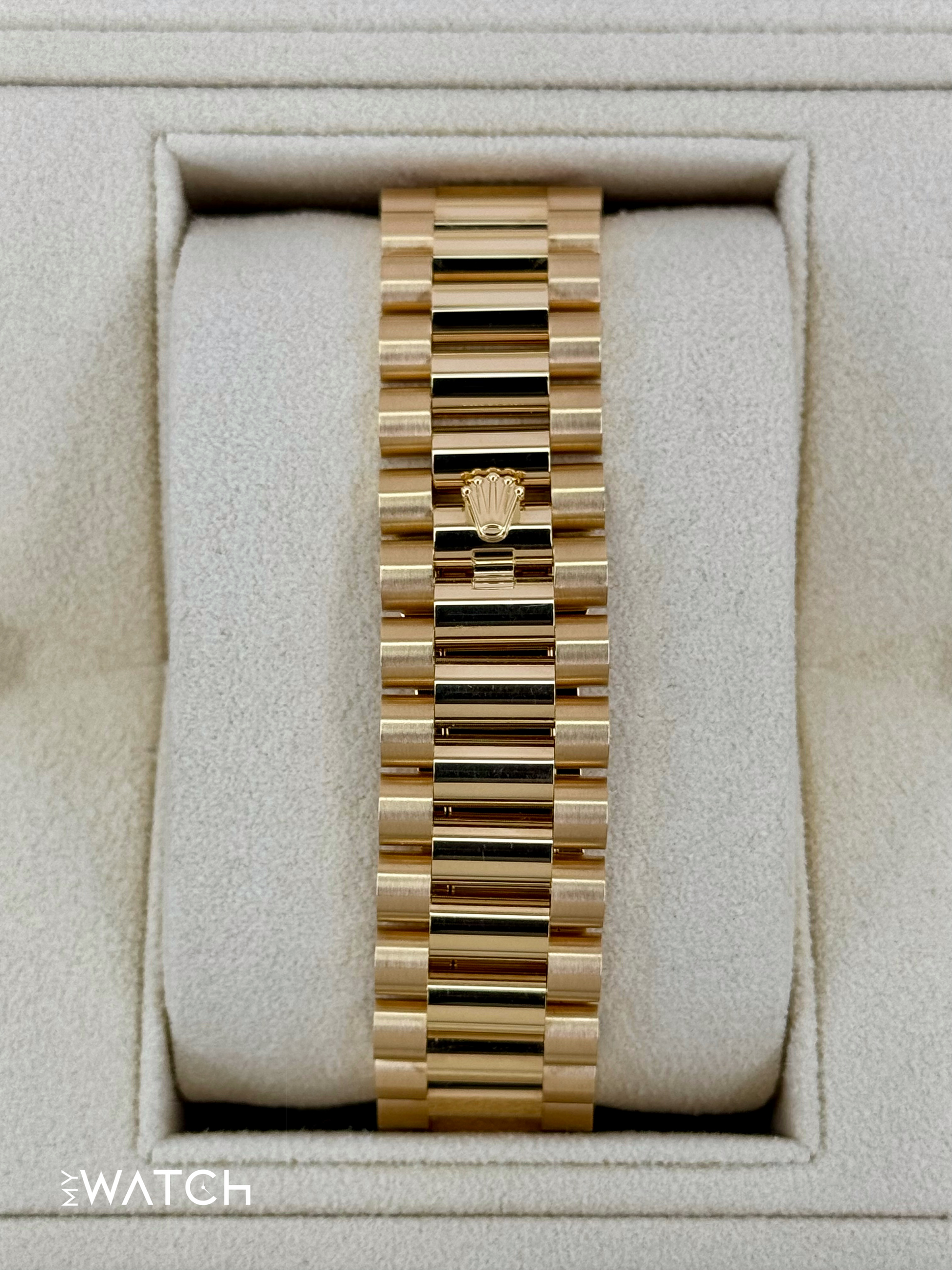 NEW 2025 Rolex Day-Date 40mm 228398TBR Diamond Paved Dial - MyWatchLLC