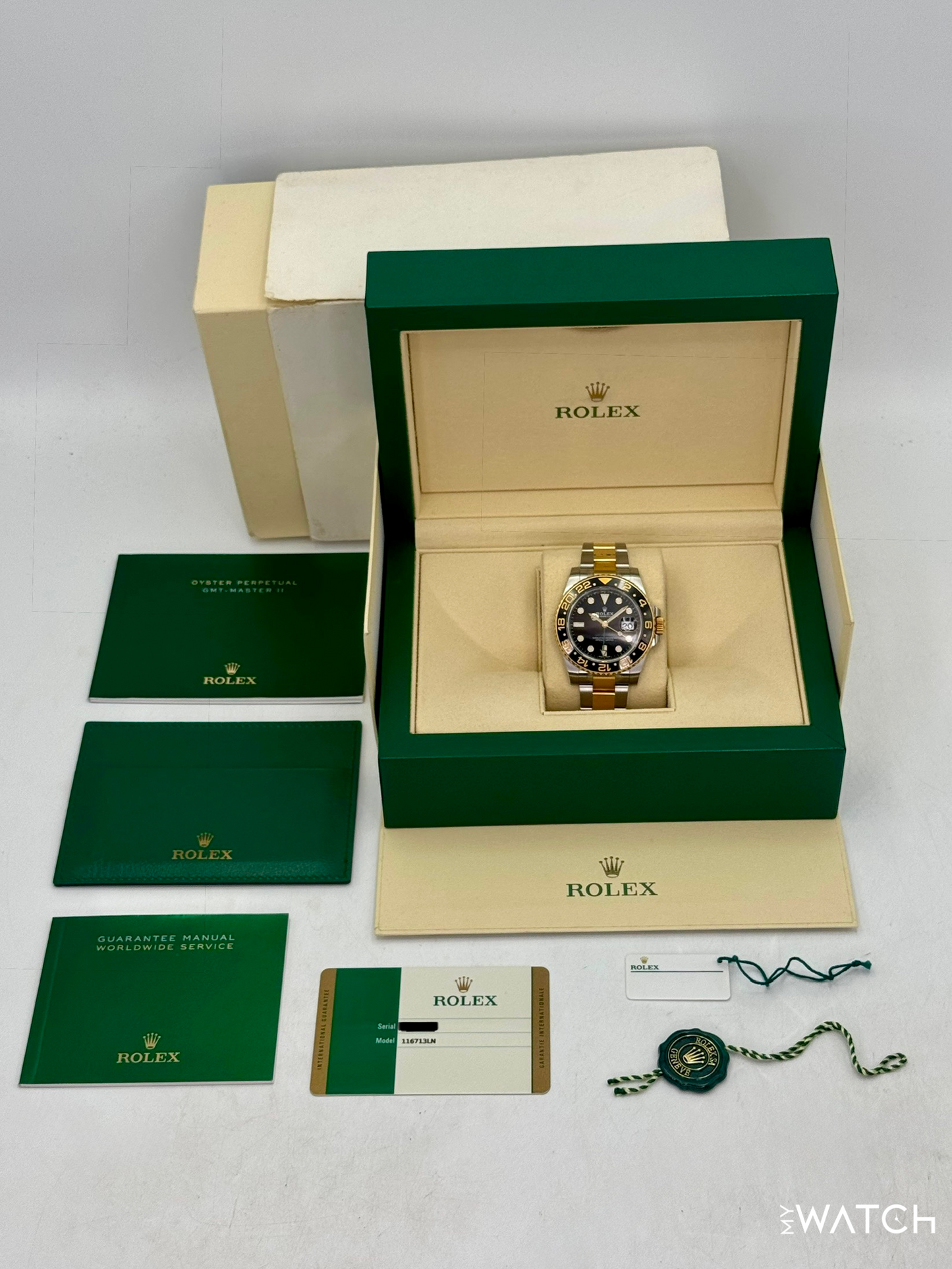 2017 Rolex GMT-Master II 40mm 116713LN Two-Tone Black Dial - MyWatchLLC