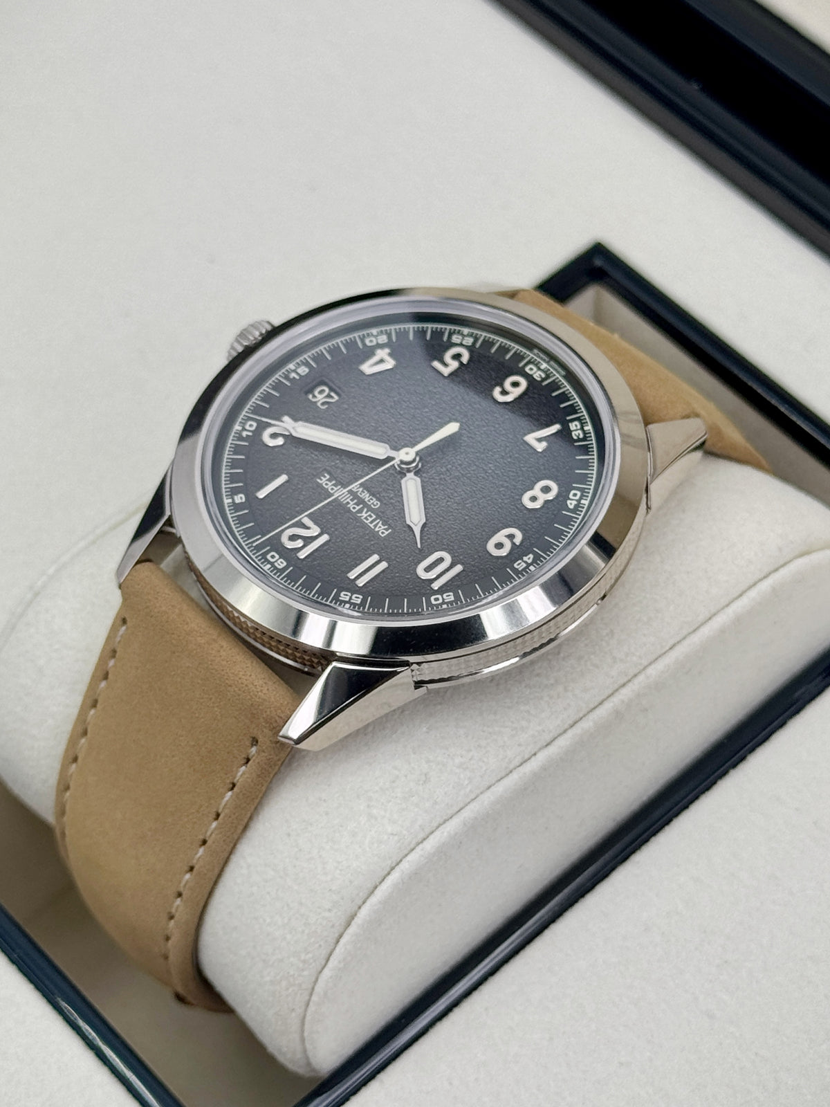 NEW 2026 Patek Philippe Calatrava 40mm 5226G White Gold Gray Dial - MyWatchLLC