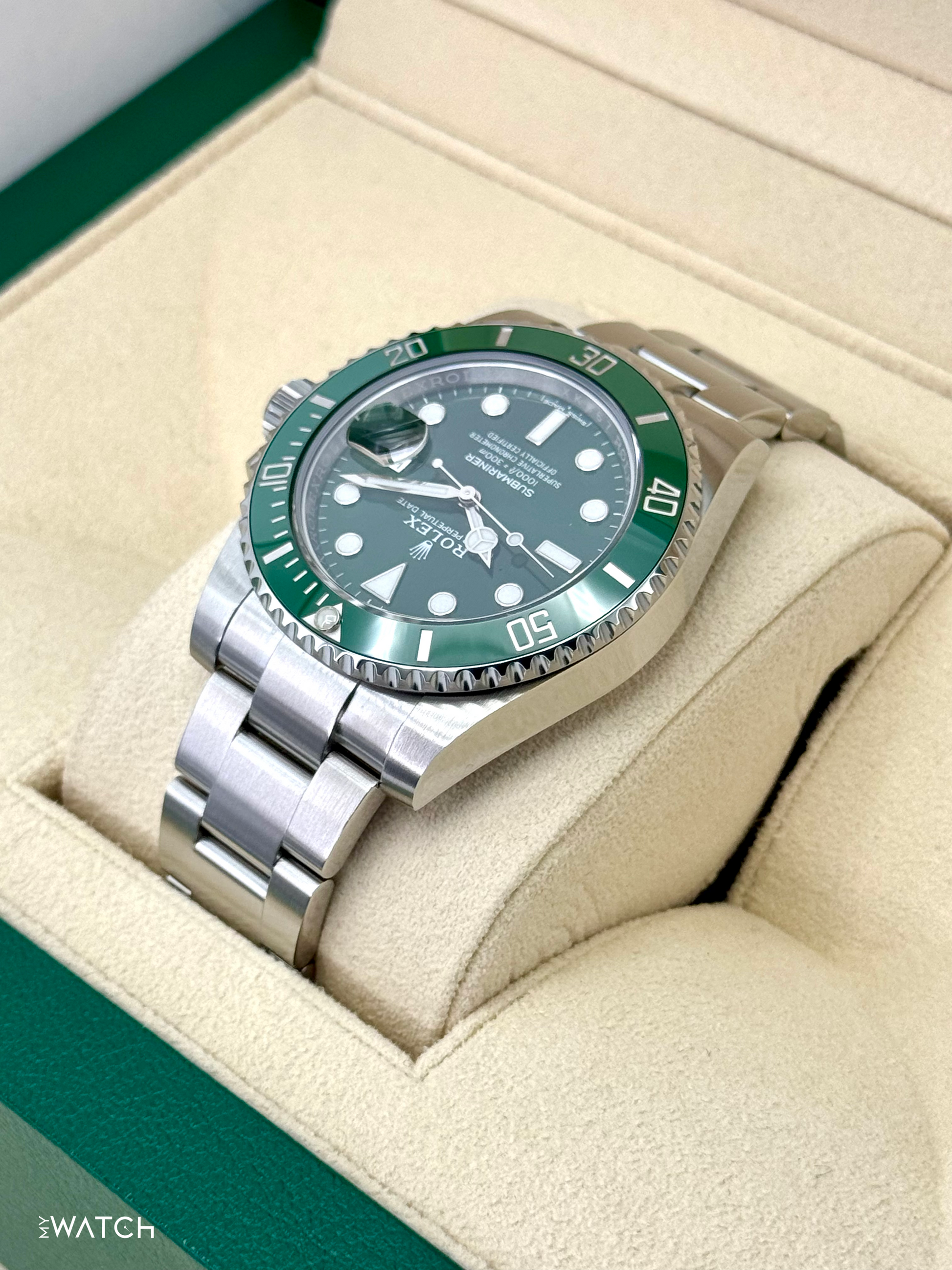 2017 Rolex Submariner “Hulk” 40mm 116610LV Green Dial - MyWatchLLC