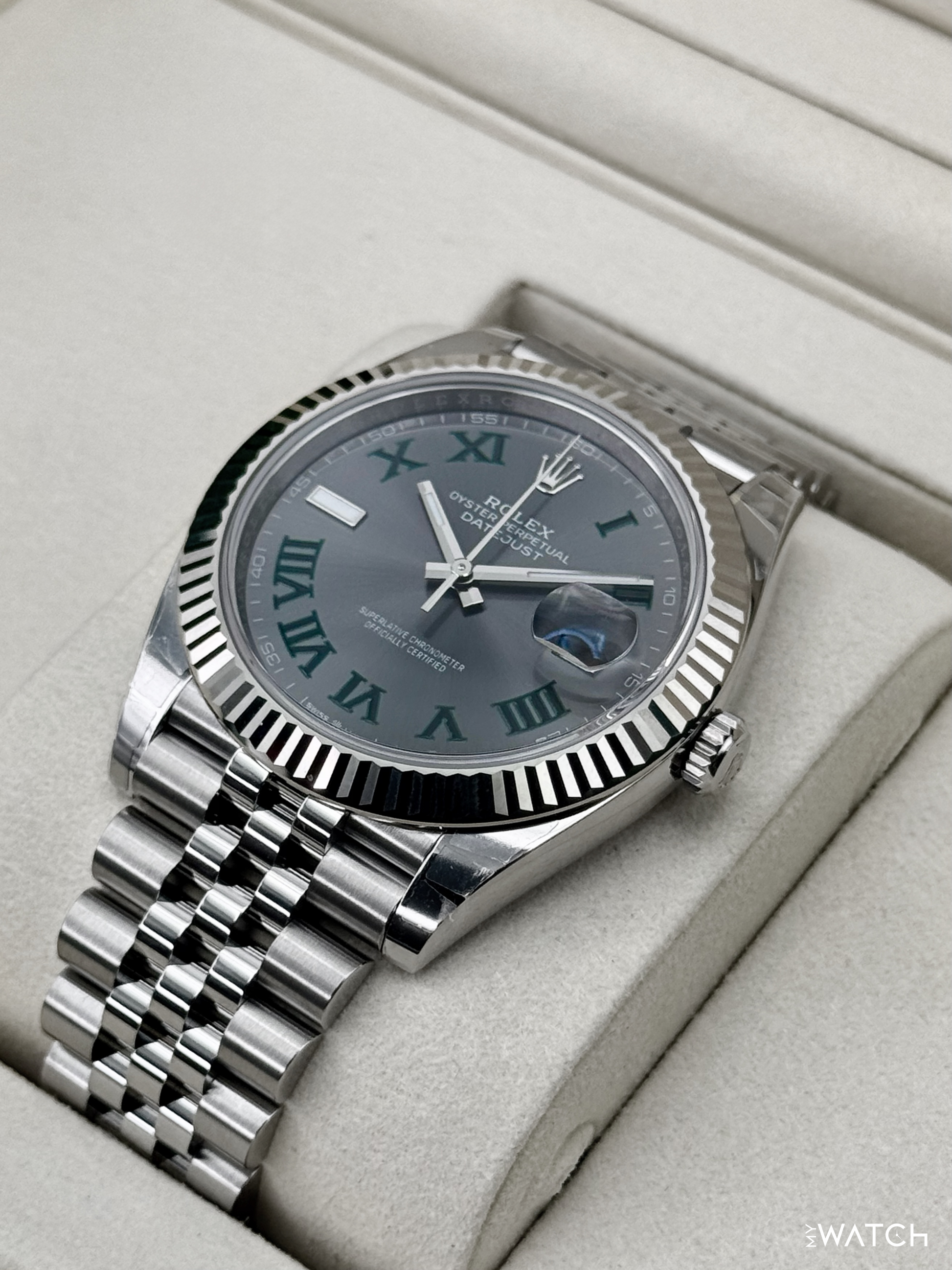 NEW 2025 Rolex Datejust 41mm 126334 Jubilee Wimbledon Dial (STICKERED) - MyWatchLLC