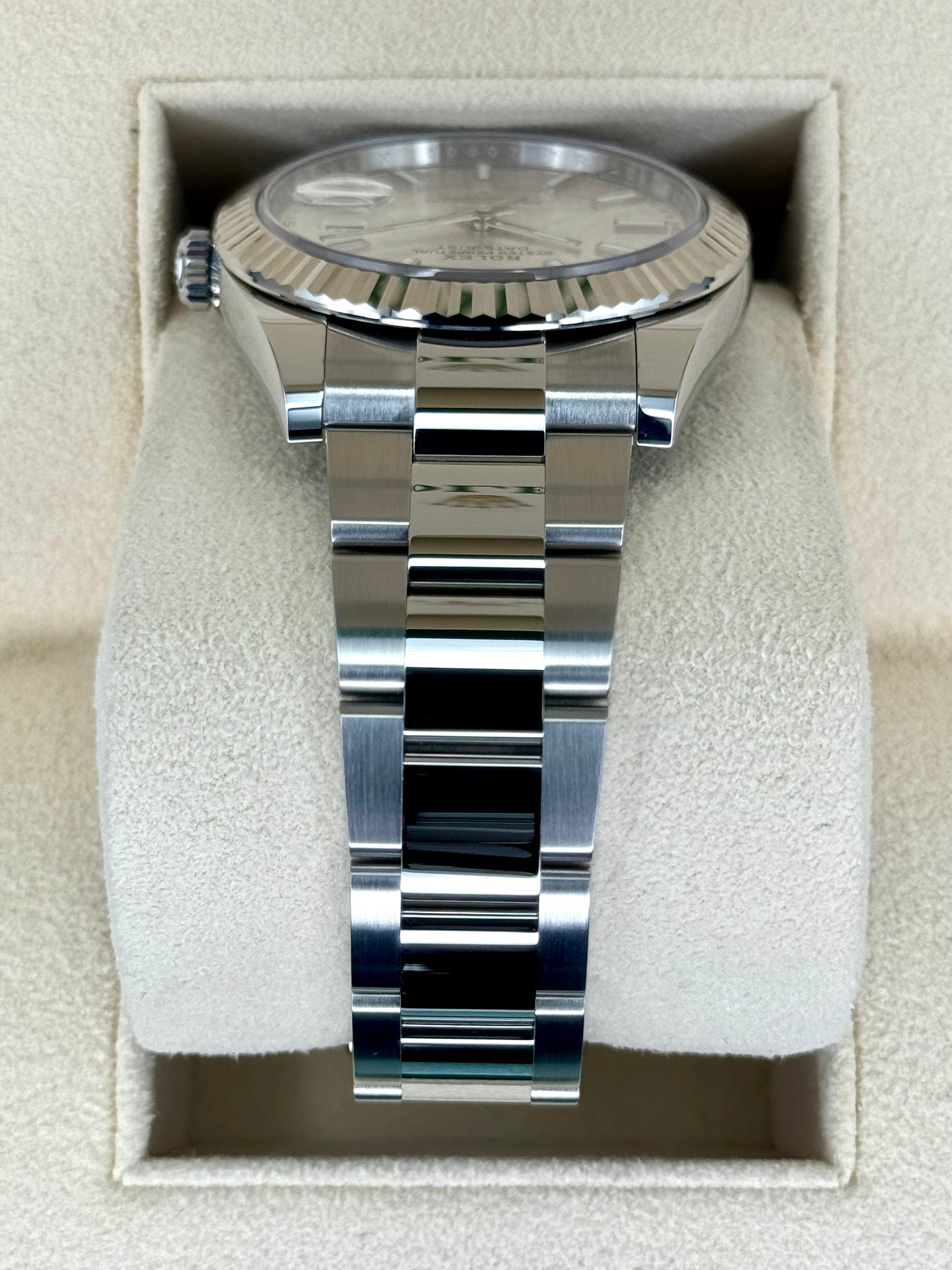 NEW 2024 Rolex Datejust 41mm 126334 Stainless Steel Oyster Silver Dial - MyWatchLLC