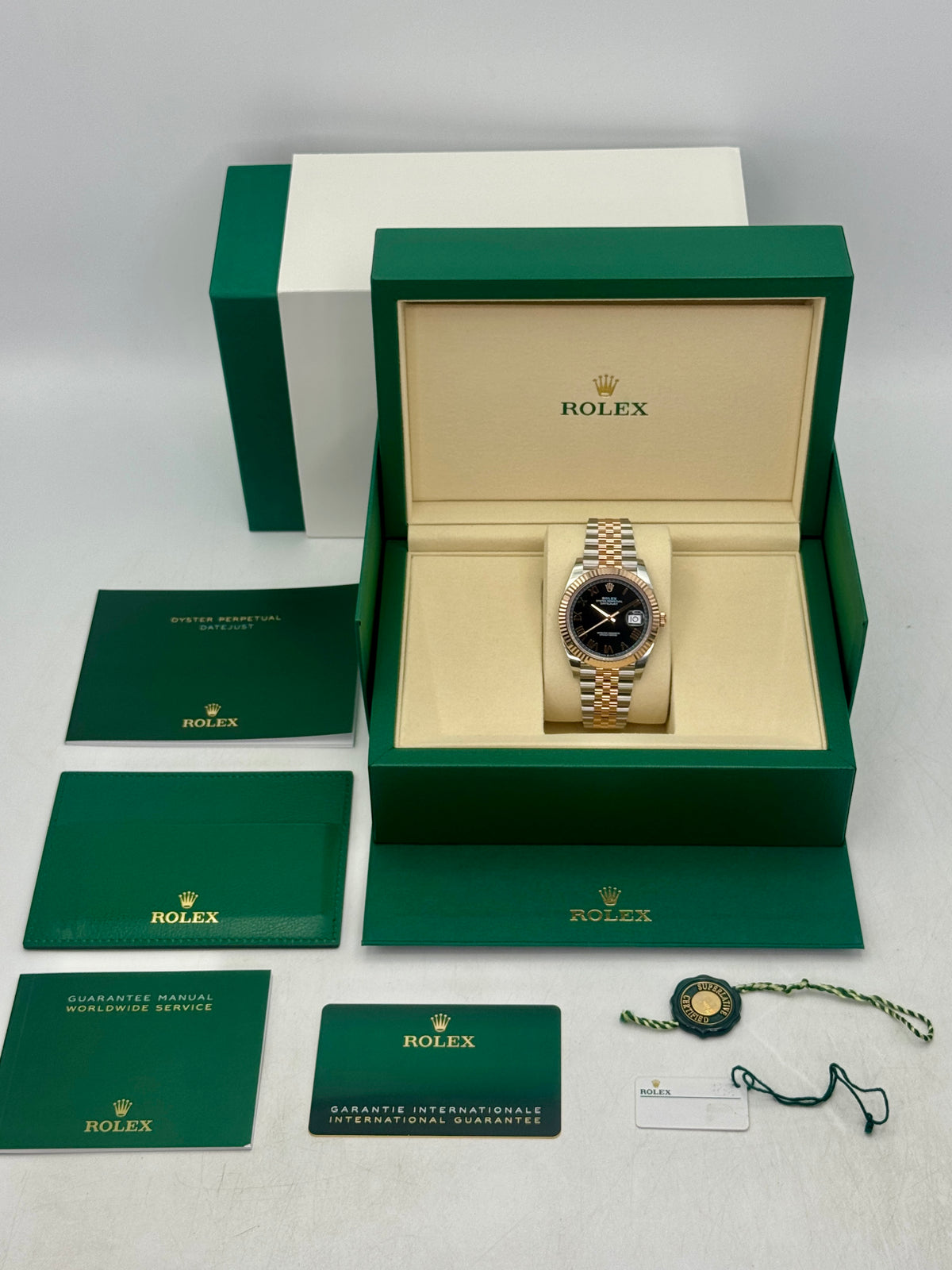 NEW 2026 Rolex Datejust 41mm 126331 Two-Tone Black Roman Numeral Dial