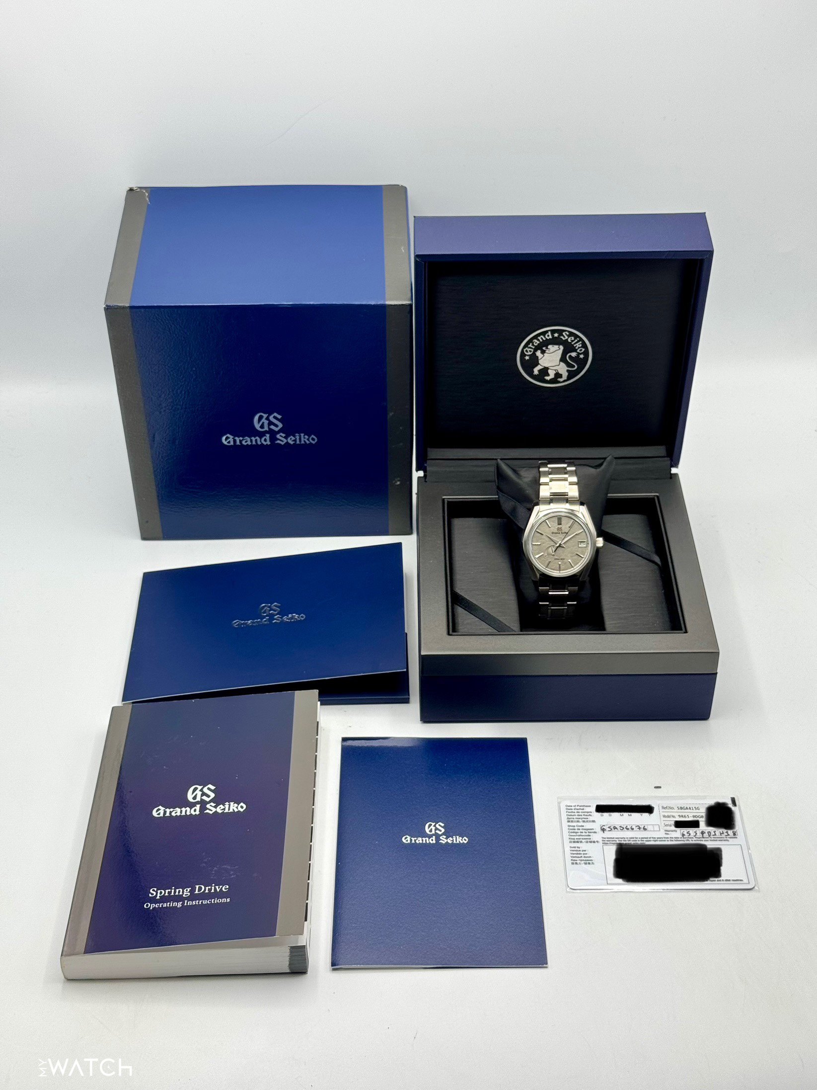 2023 Grand Seiko Heritage Collection 40mm SBGA415G Titanium Grey Dial - MyWatchLLC