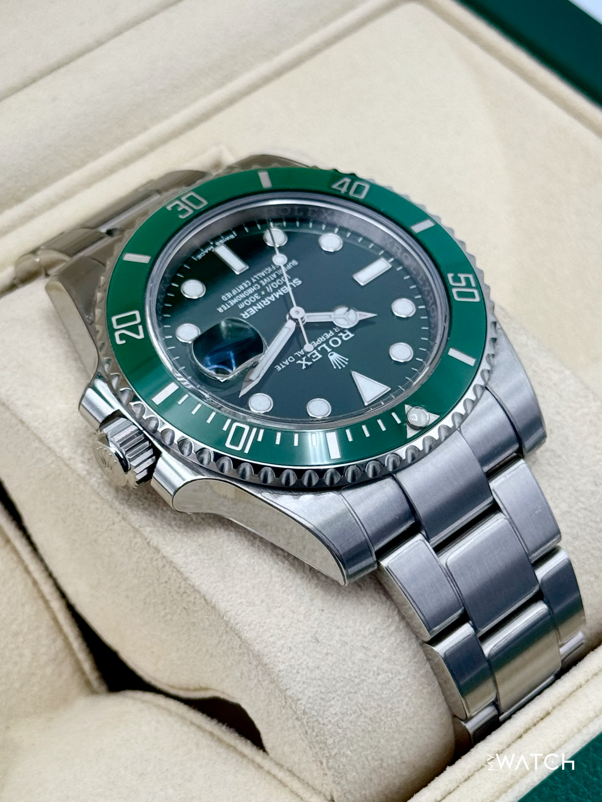 2018 Rolex Submariner “Hulk” 40mm 116610LV Green Dial - MyWatchLLC