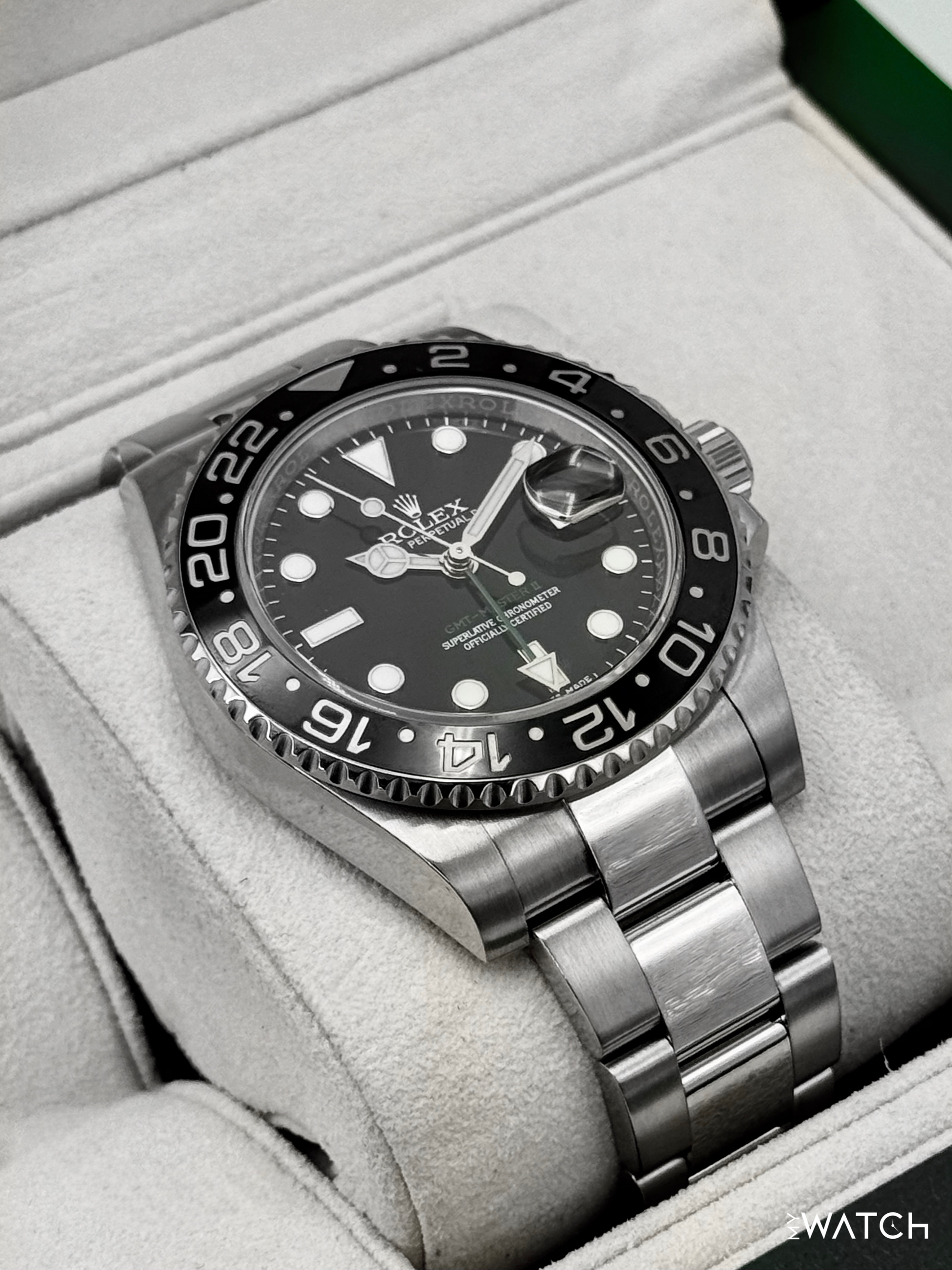 2014 Rolex GMT-Master II 40mm 116710LN Stainless Steel Black Dial - MyWatchLLC