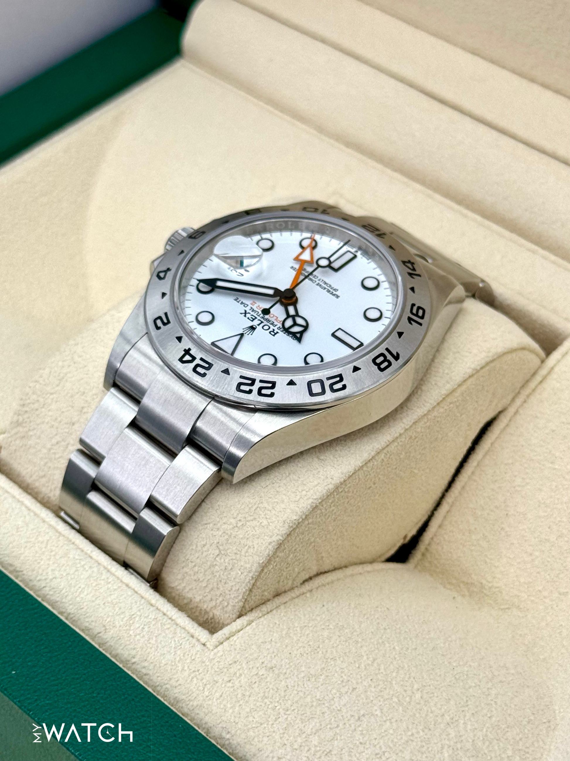 2024 Rolex Explorer II 42mm 226570 Polar White Dial - MyWatchLLC