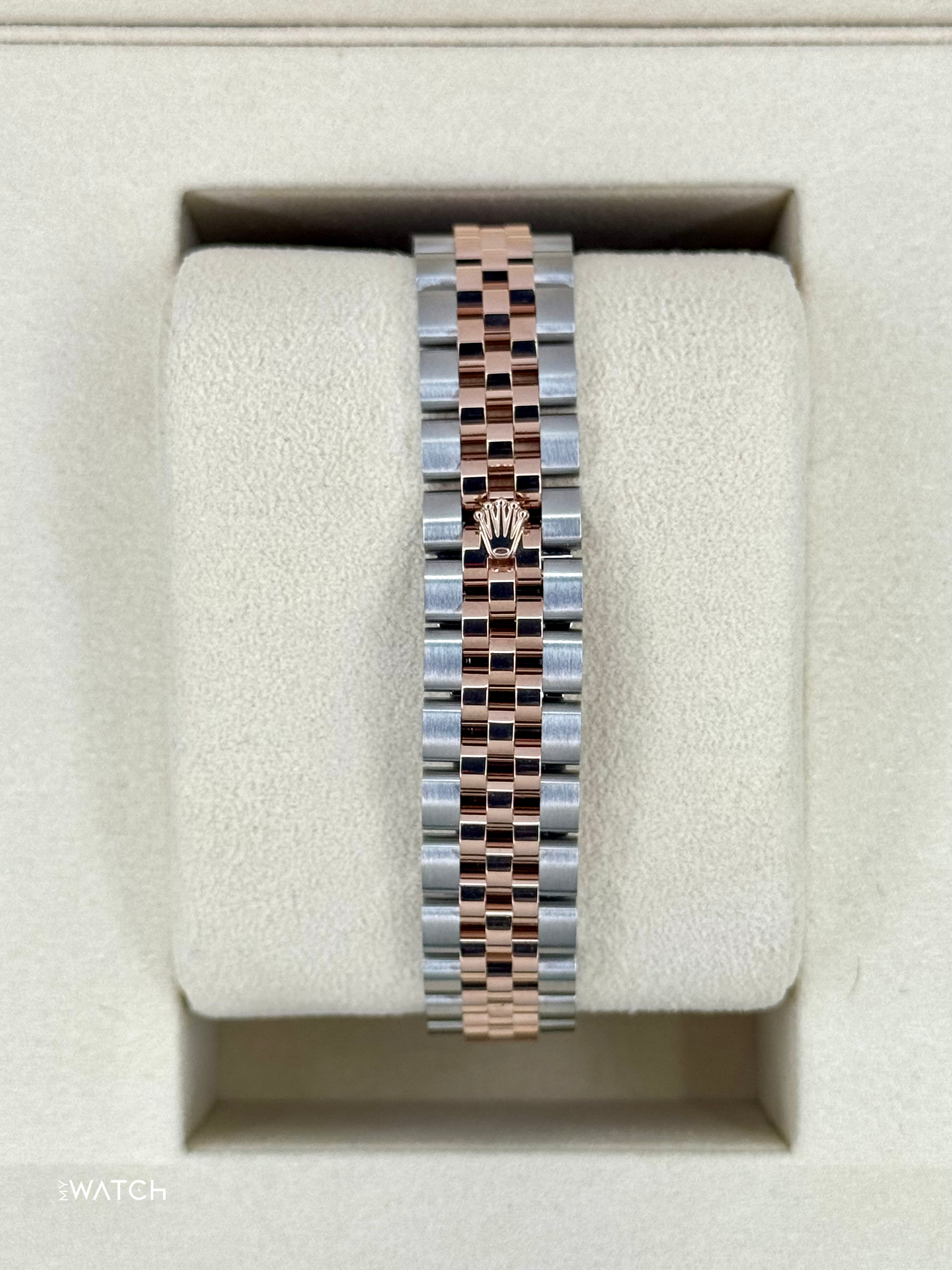 NEW 2025 Rolex Ladies Datejust 28mm 279171 Two-Tone Green Diamond Dial - MyWatchLLC