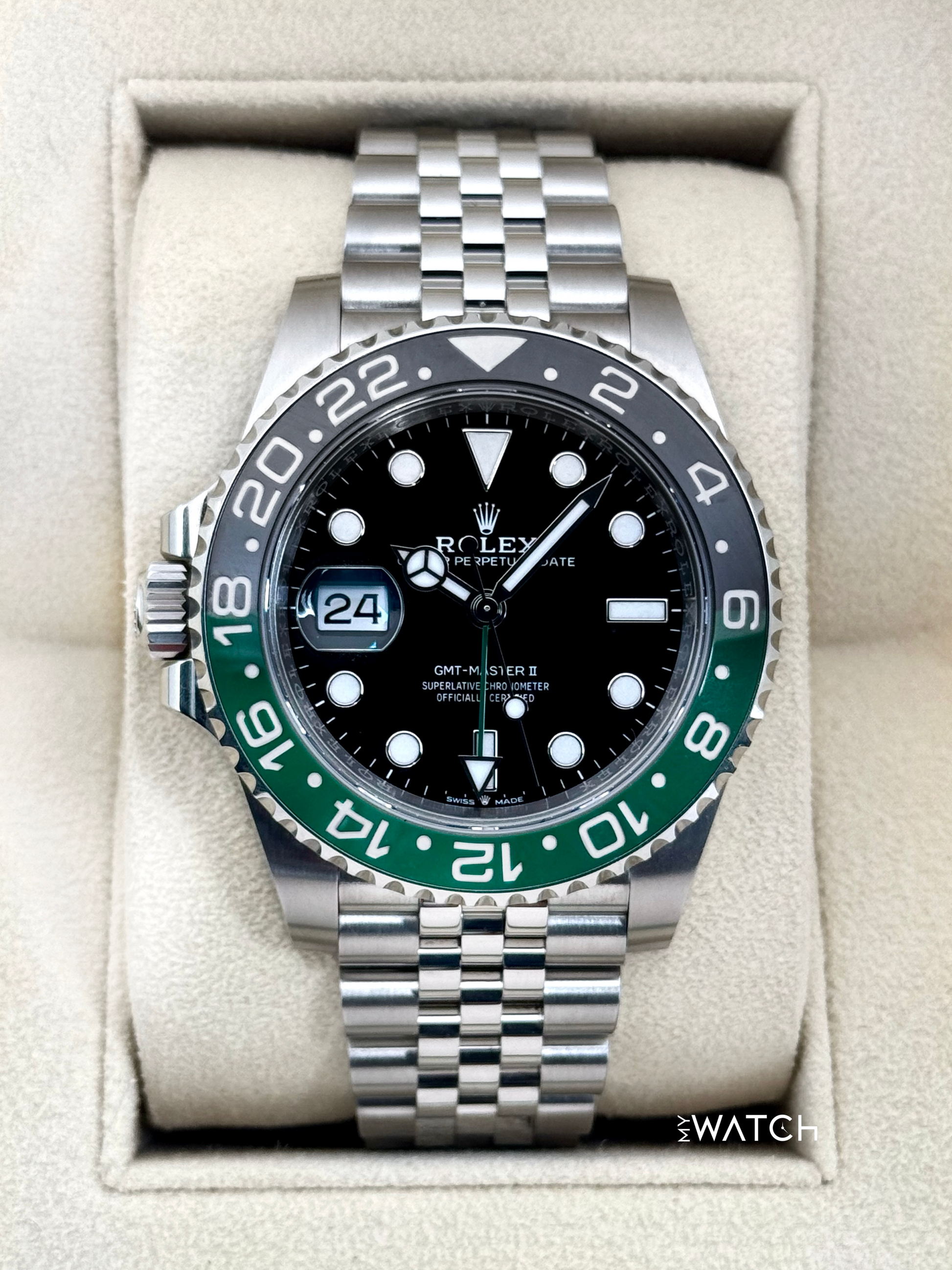 2024 Rolex GMT-Master II "Sprite" 40mm 126720VTNR Jubilee - MyWatchLLC