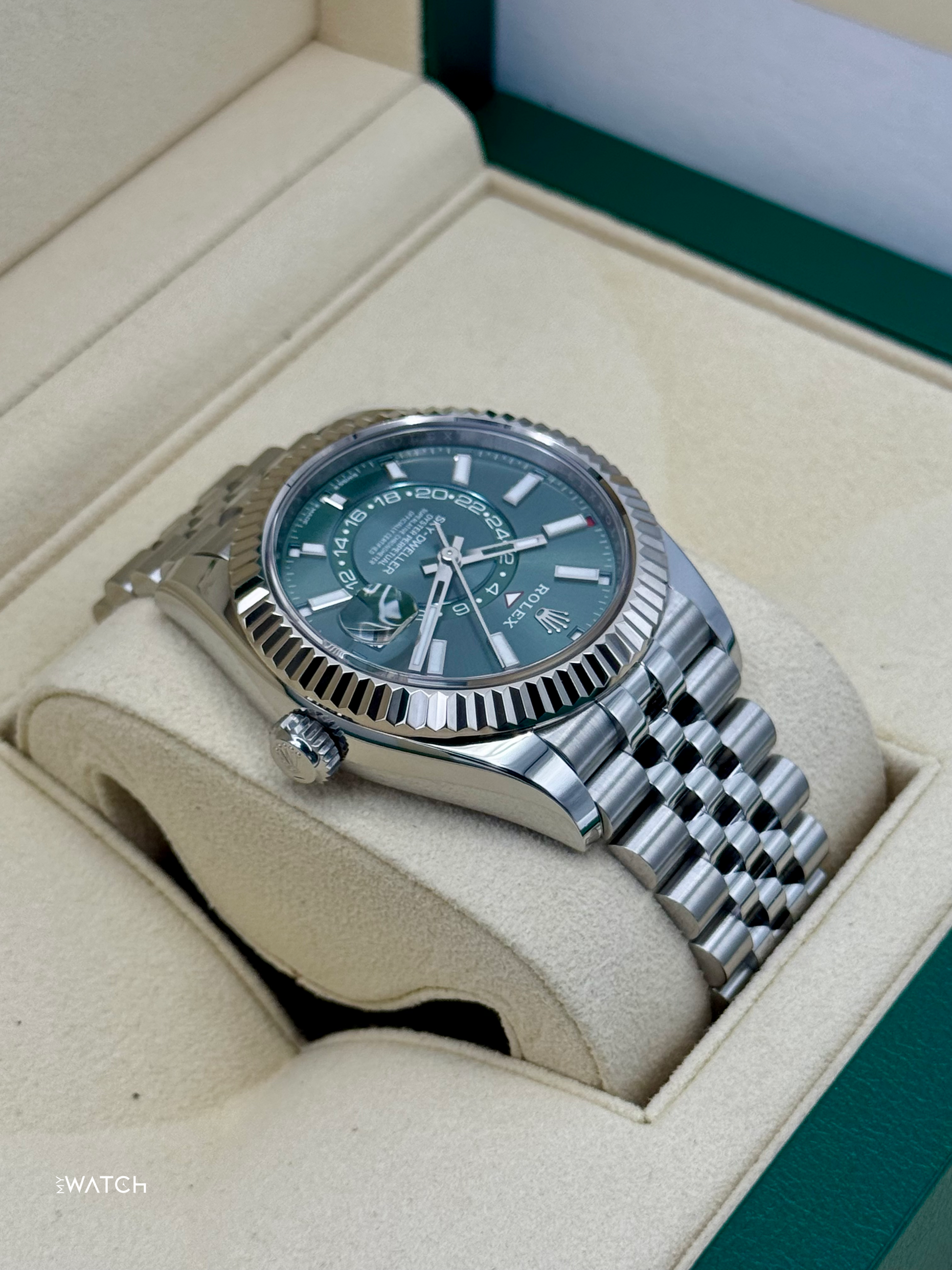 2025 Rolex Sky-Dweller 42mm 336934 Jubilee Green Dial - MyWatchLLC