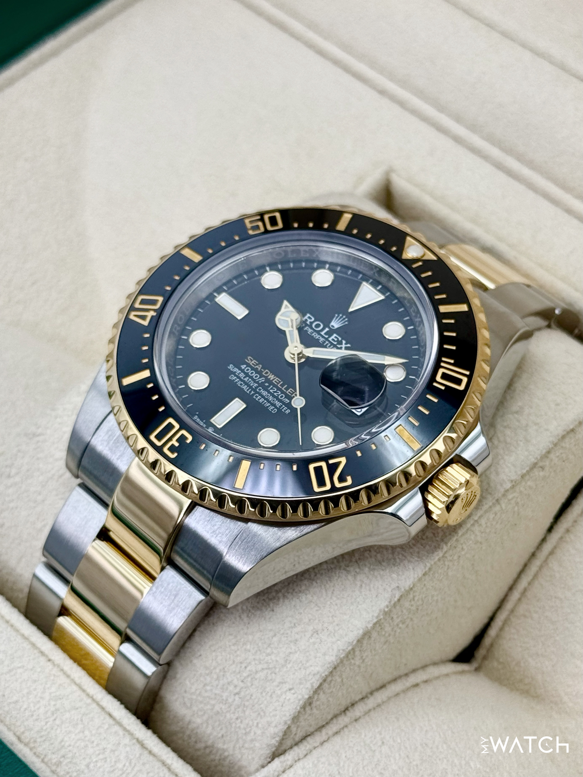 2022 Rolex Sea-Dweller 43mm 126603 Two-Tone Black Dial - MyWatchLLC