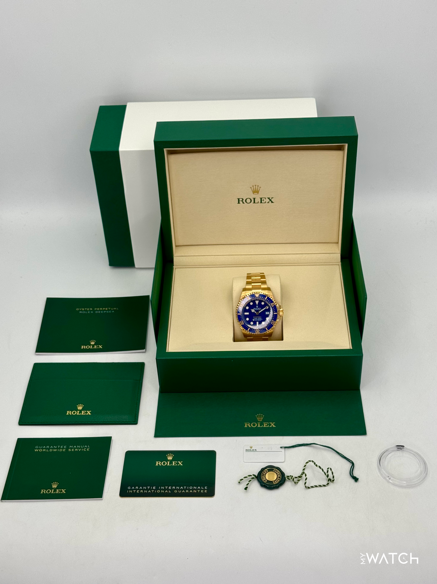 NEW 2026 Rolex Deepsea 44mm 136668LB Yellow Gold Blue Dial (STICKERED) - MyWatchLLC