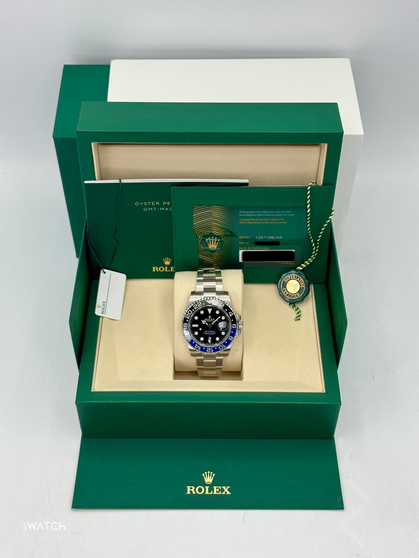 NEW 2025 Rolex GMT-Master II "Batman" 40mm 126710BLNR Oyster (STICKERED) - MyWatchLLC