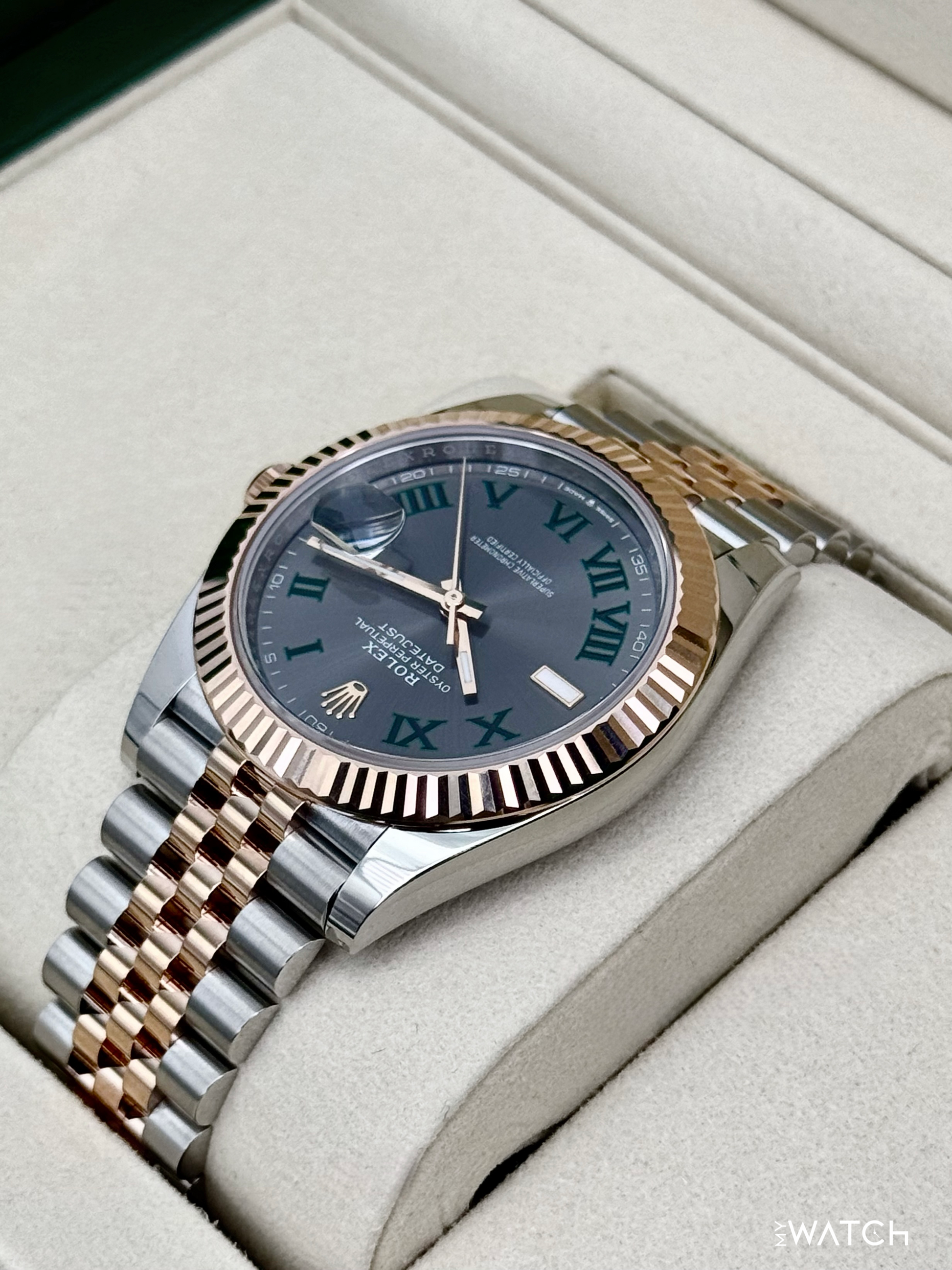 2025 Rolex Datejust 41mm 126331 Two-Tone Jubilee Wimbledon Dial - MyWatchLLC