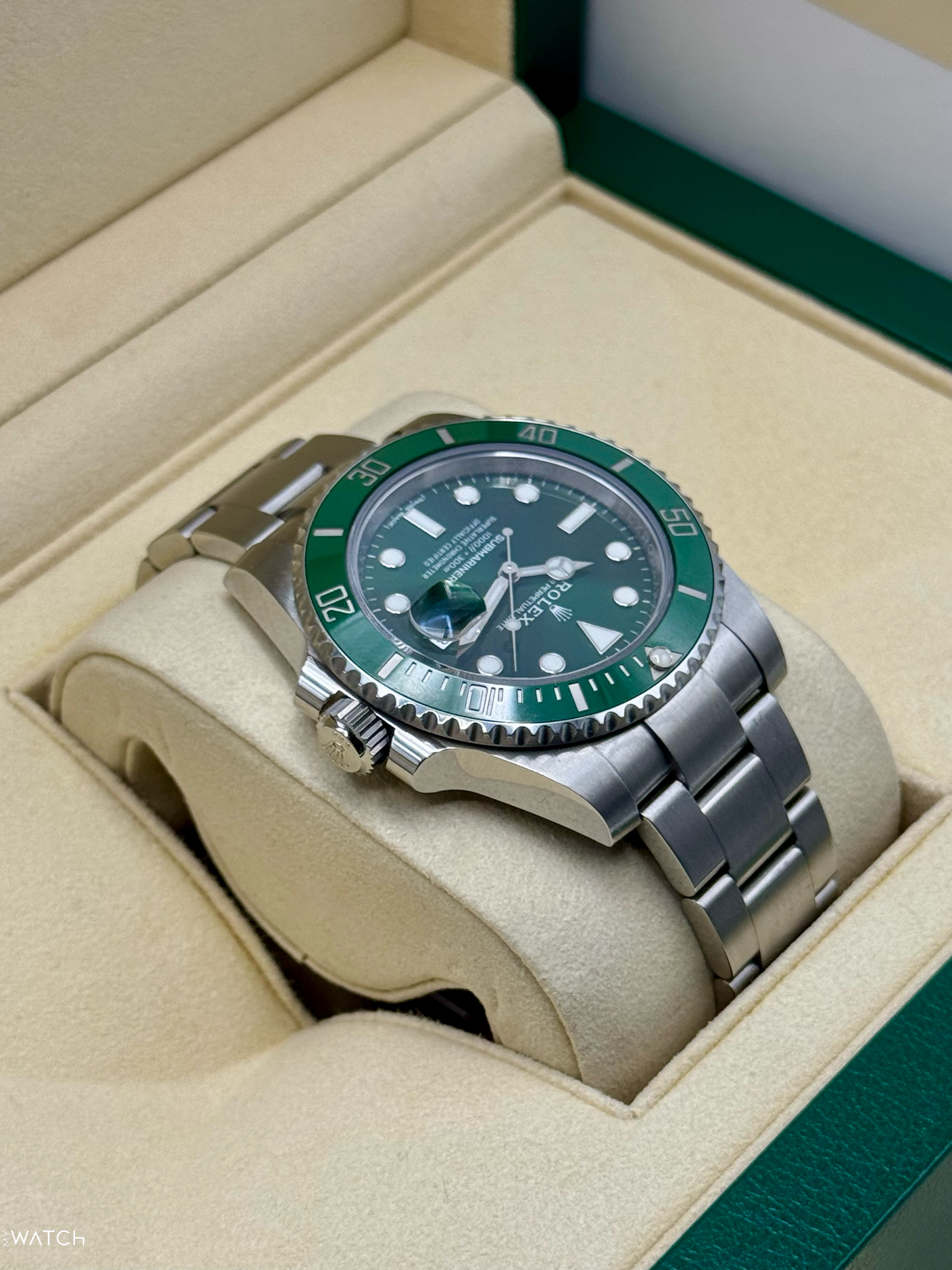 2019 Rolex Submariner “Hulk” 40mm 116610LV Green Dial - MyWatchLLC